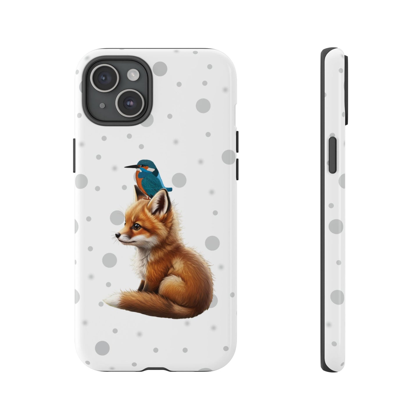 Eisvogel mit Fuchs iPhone & Google Pixel Tiermotiv Handyhülle - Tierisch guter Schutz