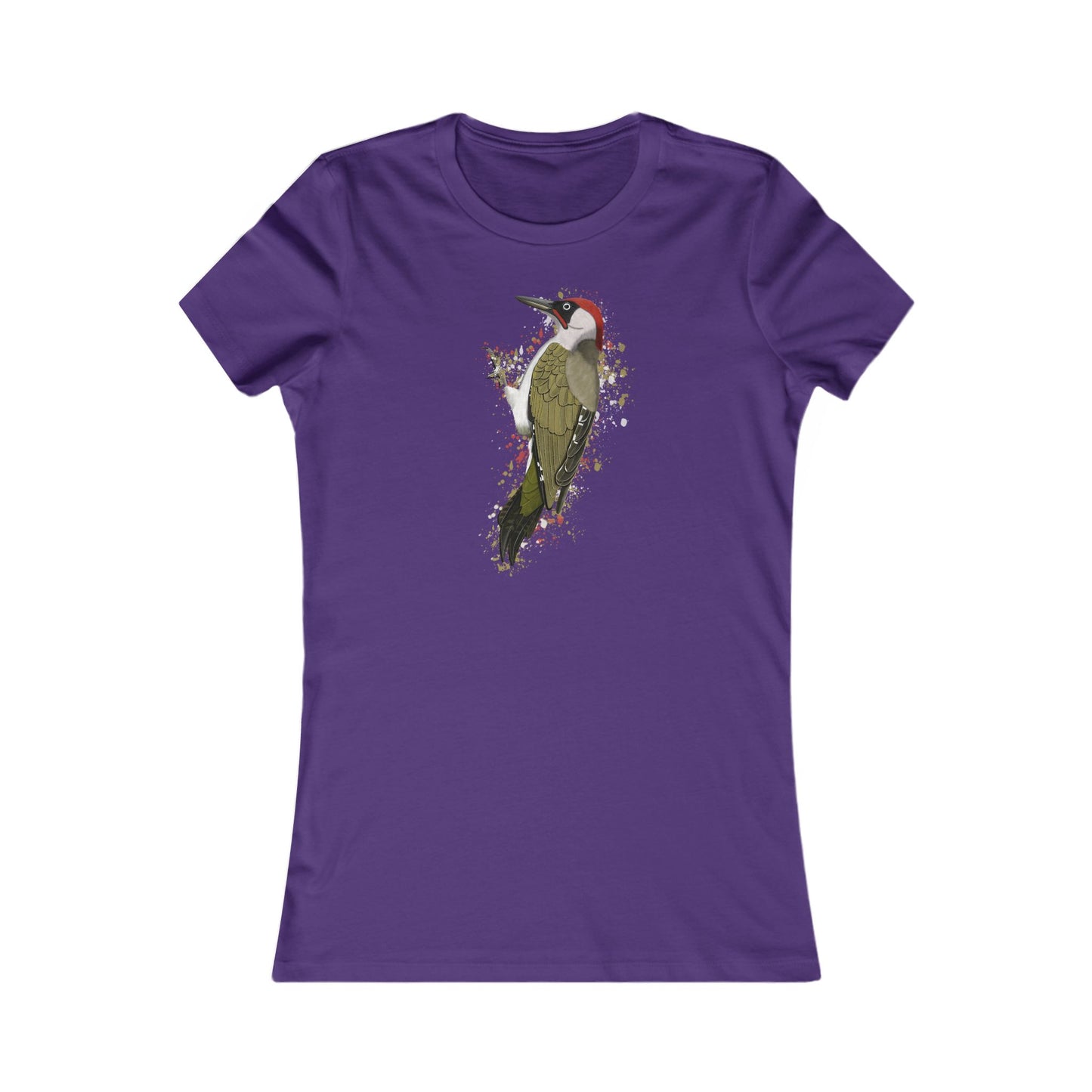 Grünspecht Vogel Frauen T-Shirt für Vogelfreundinnen – Bird Graphic Tee,