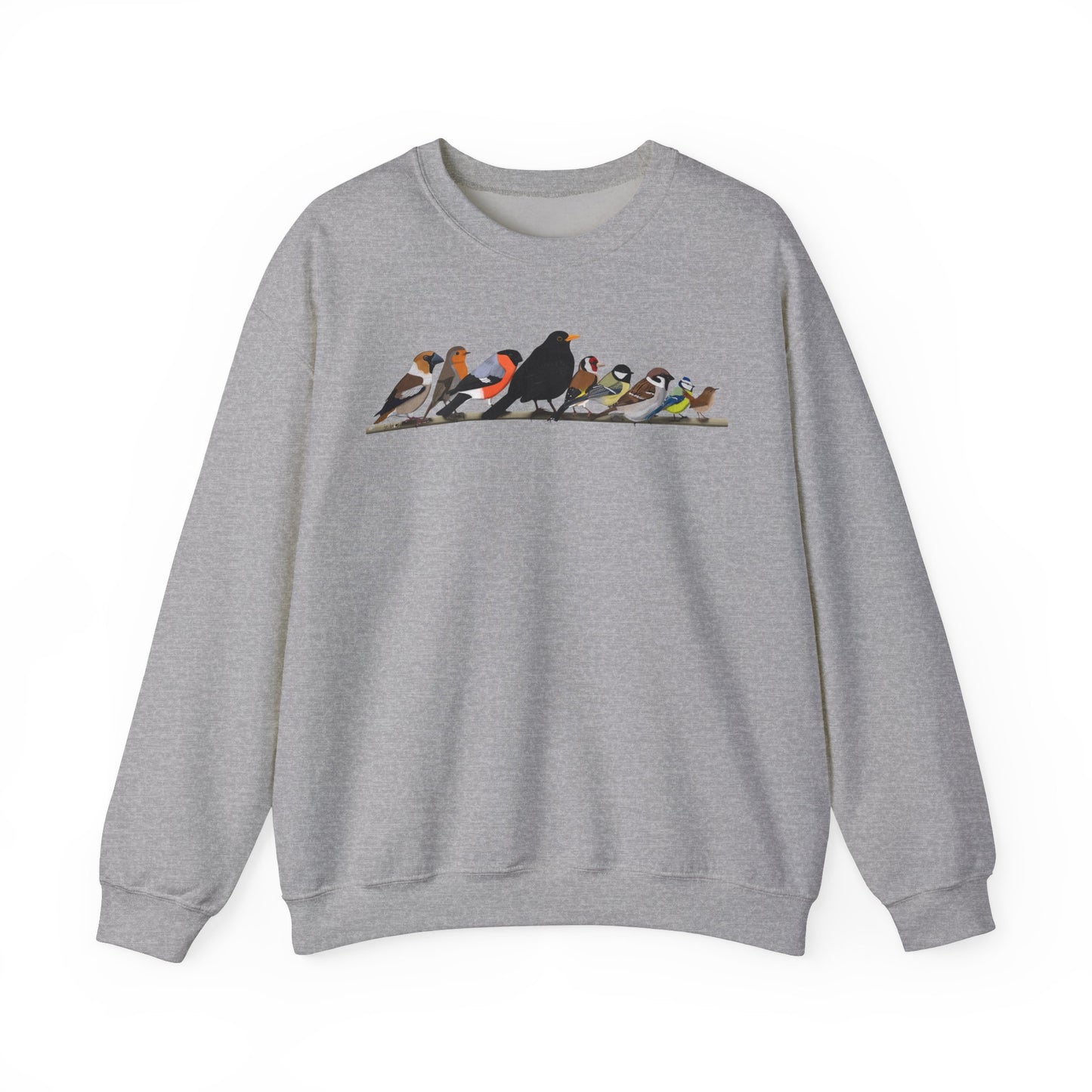 Rotkehlchen, Stieglitz, Zaunkönig und Amsel Sweatshirt Vogelmotiv – Animal Graphic Tee Casual Everyday Wear Stil