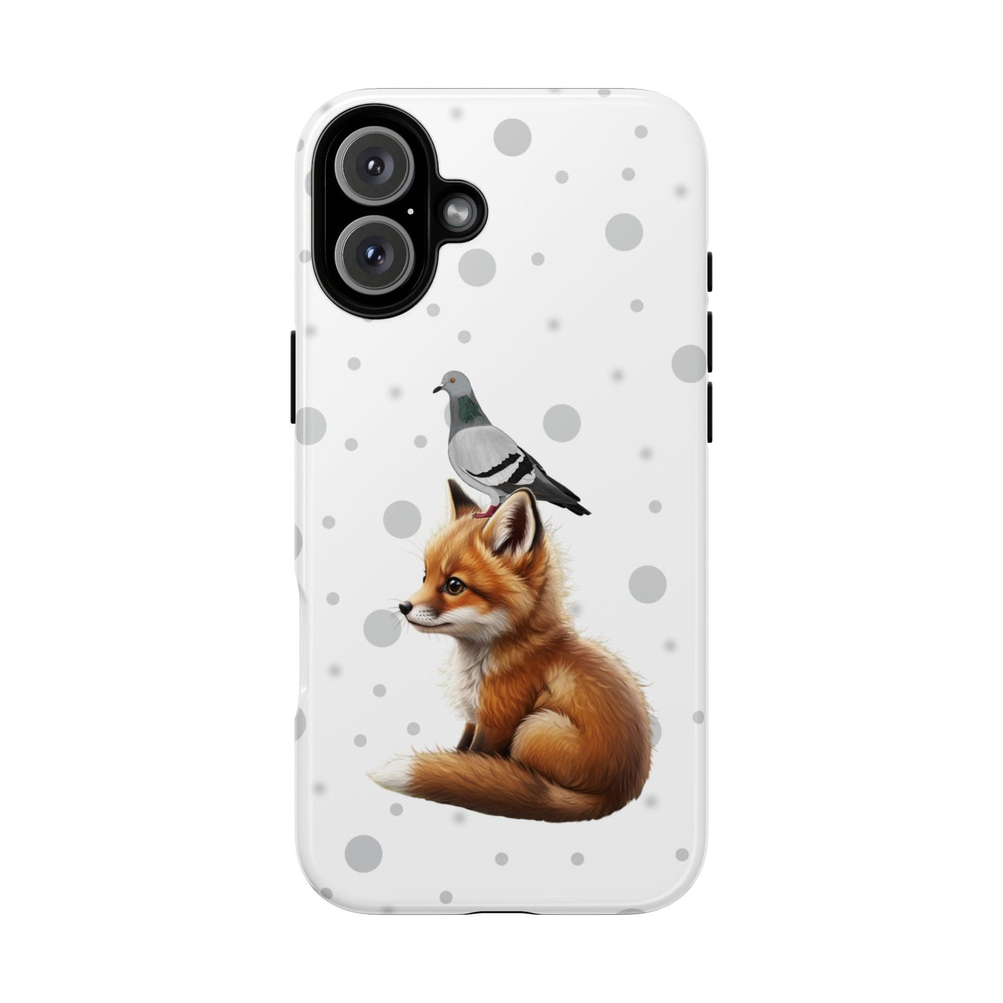 Taube mit Fuchs iPhone & Google Pixel Tiermotiv Handyhülle - Tierisch guter Schutz