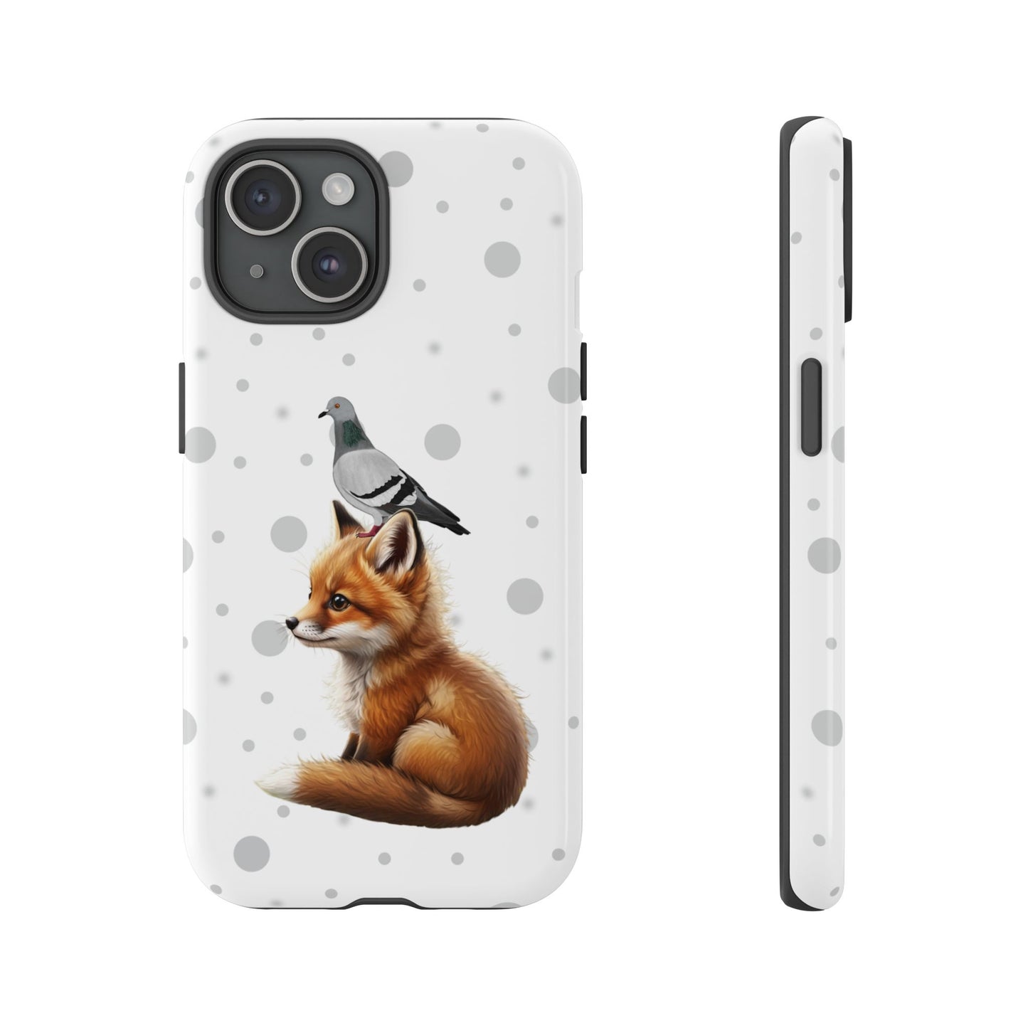 Taube mit Fuchs iPhone & Google Pixel Tiermotiv Handyhülle - Tierisch guter Schutz