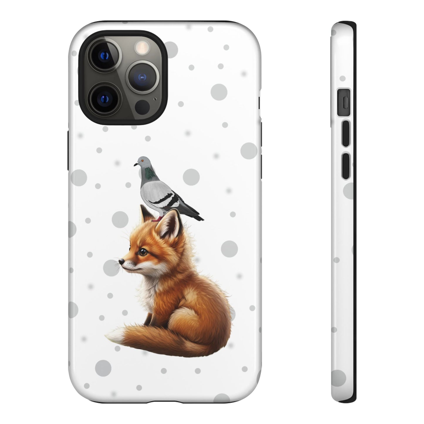 Taube mit Fuchs iPhone & Google Pixel Tiermotiv Handyhülle - Tierisch guter Schutz
