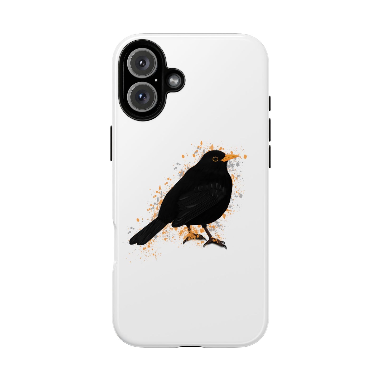 Amsel Vogel iPhone & Google Pixel Vogelmotiv Handyhülle Weiß