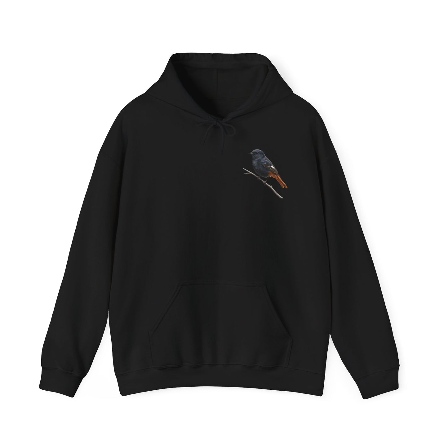 Hausrotschwanz Vogel Hoodie - Kapuzenpullover für Vogelbeobachter & Naturliebhaber mit Vogelmotiv