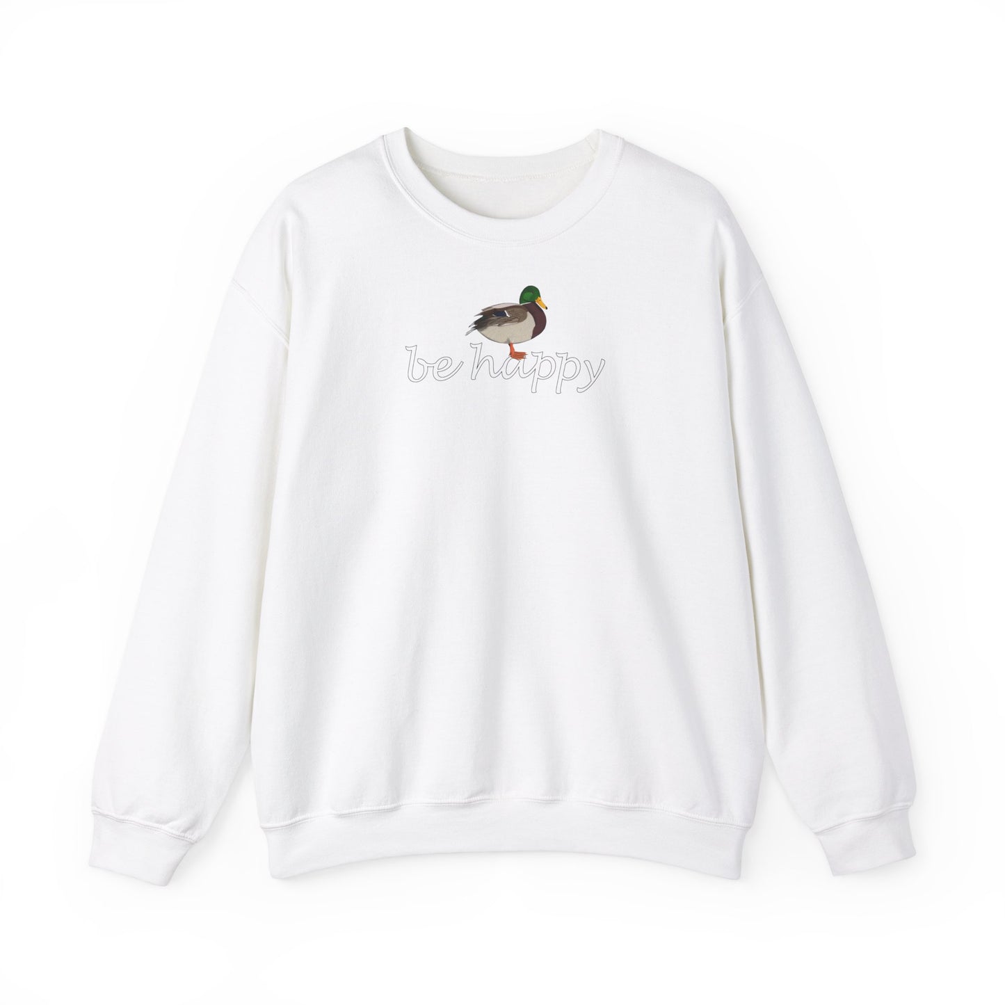 Ente Be Happy Vogel Sweatshirt für Vogelbeobachter