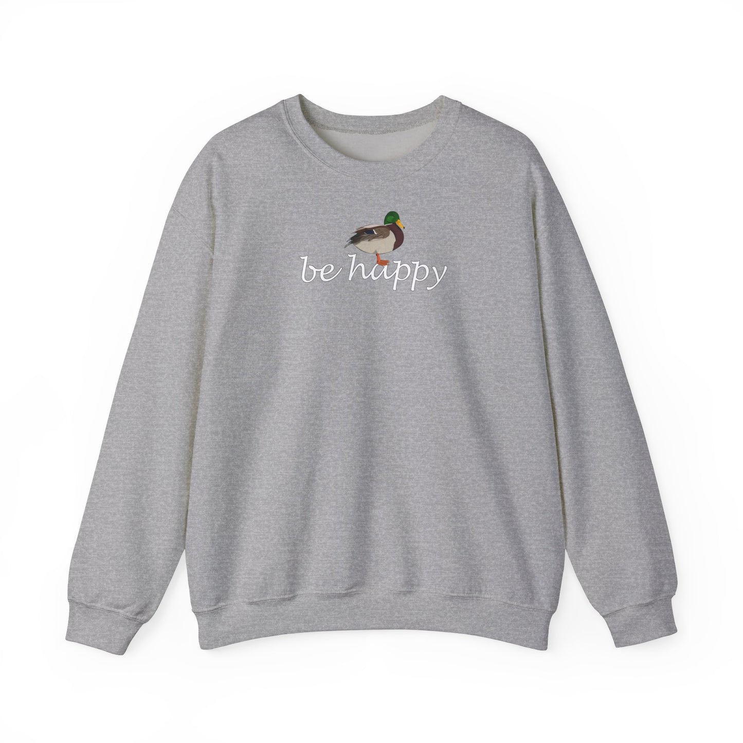 Ente Be Happy Vogel Sweatshirt für Vogelbeobachter