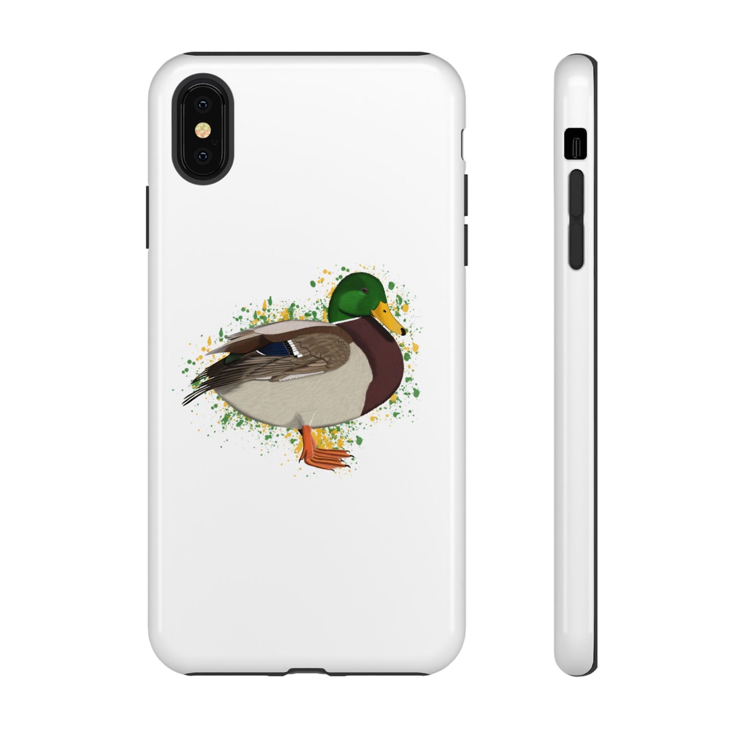 Stockente Ente Vogel iPhone & Google Pixel Vogelmotiv Handyhülle Weiß