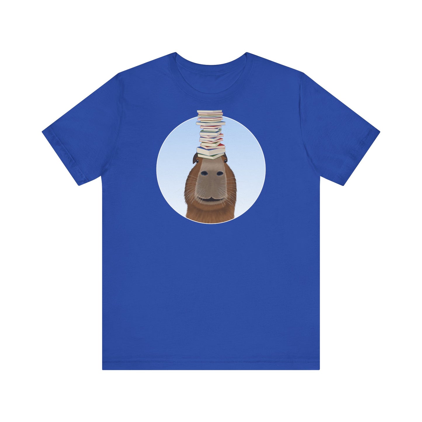 Capybara mit Büchern Lustiges T-Shirt für Capybara-Freunde