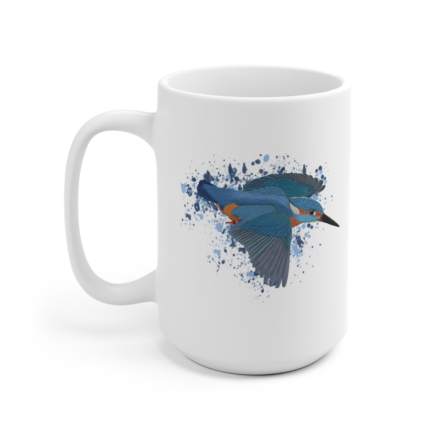 Eisvogel Vogel Tasse Weiß für Vogelfreunde & Vogelbeobachter