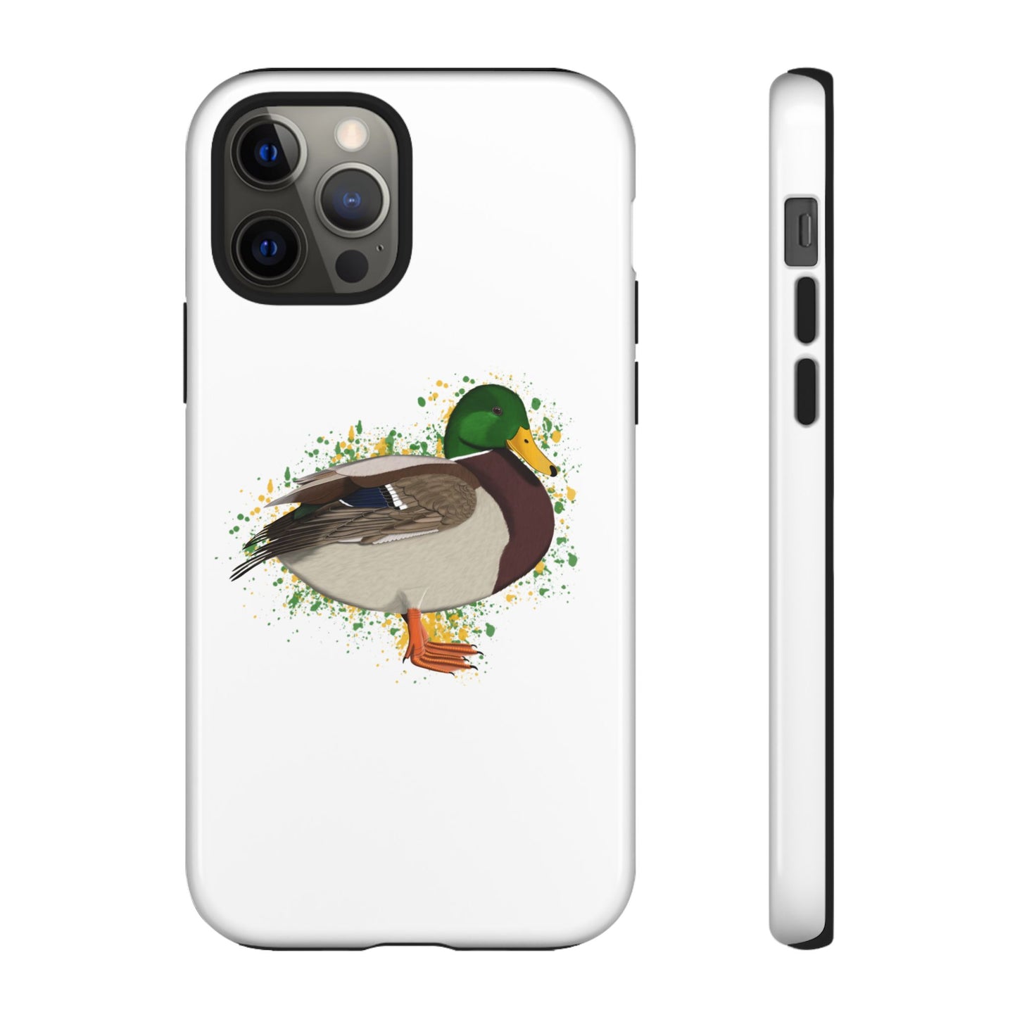 Stockente Ente Vogel iPhone & Google Pixel Vogelmotiv Handyhülle Weiß