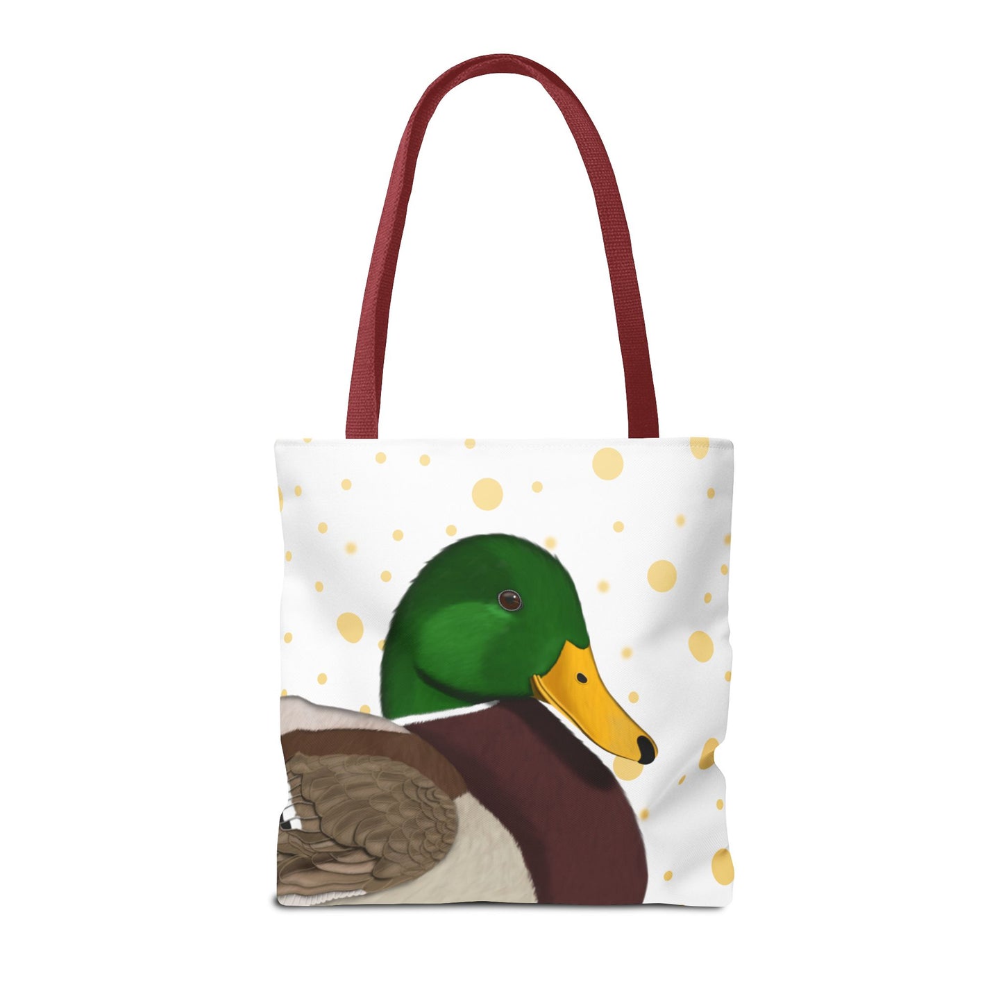 Ente mit Goldenen Punkten Vogel Tragetasche 40x40cm – Accessories,