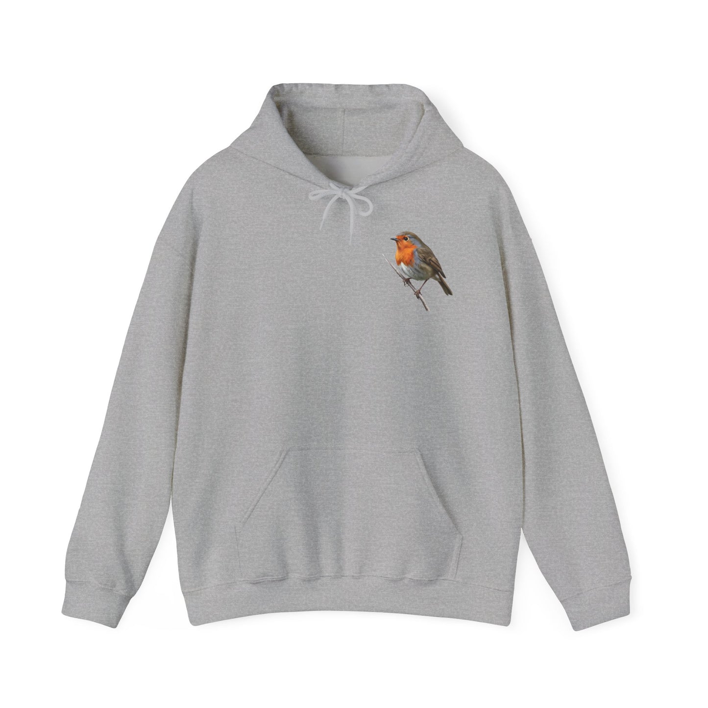 Rotkehlchen Hoodie - Vogel Kapuzenpullover für Vogelbeobachter & Naturliebhaber mit Vogelmotiv