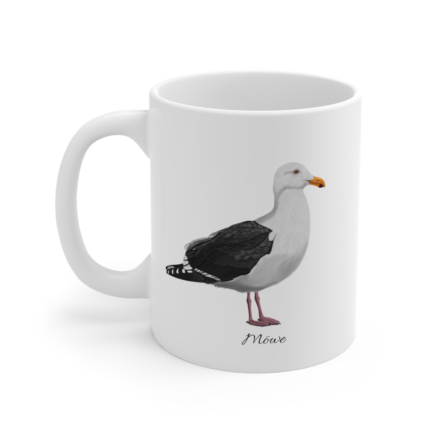Möwe Vogel Tasse Weiß für Vogelbeobachter