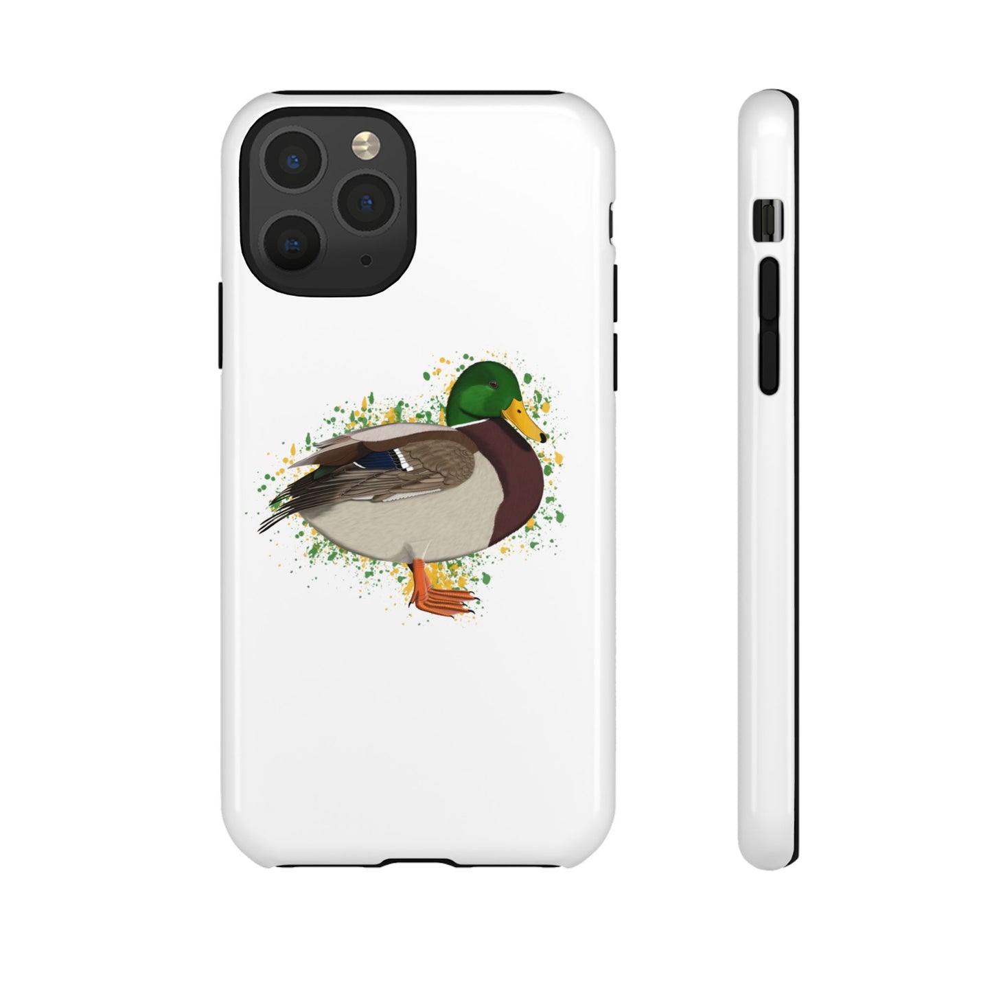 Stockente Ente Vogel iPhone & Google Pixel Vogelmotiv Handyhülle Weiß