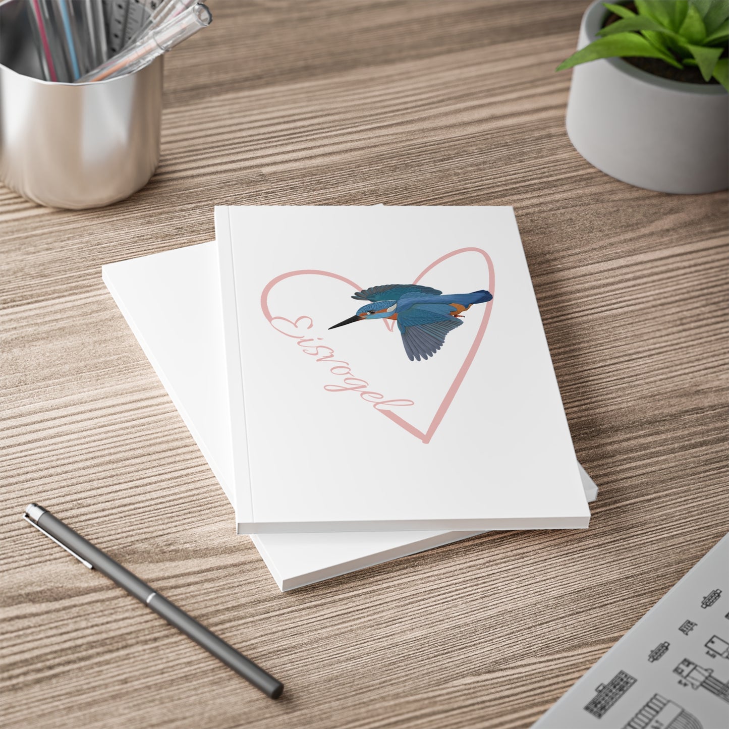 Eisvogel Notizbücher mit a5 notebook Hintergrund
