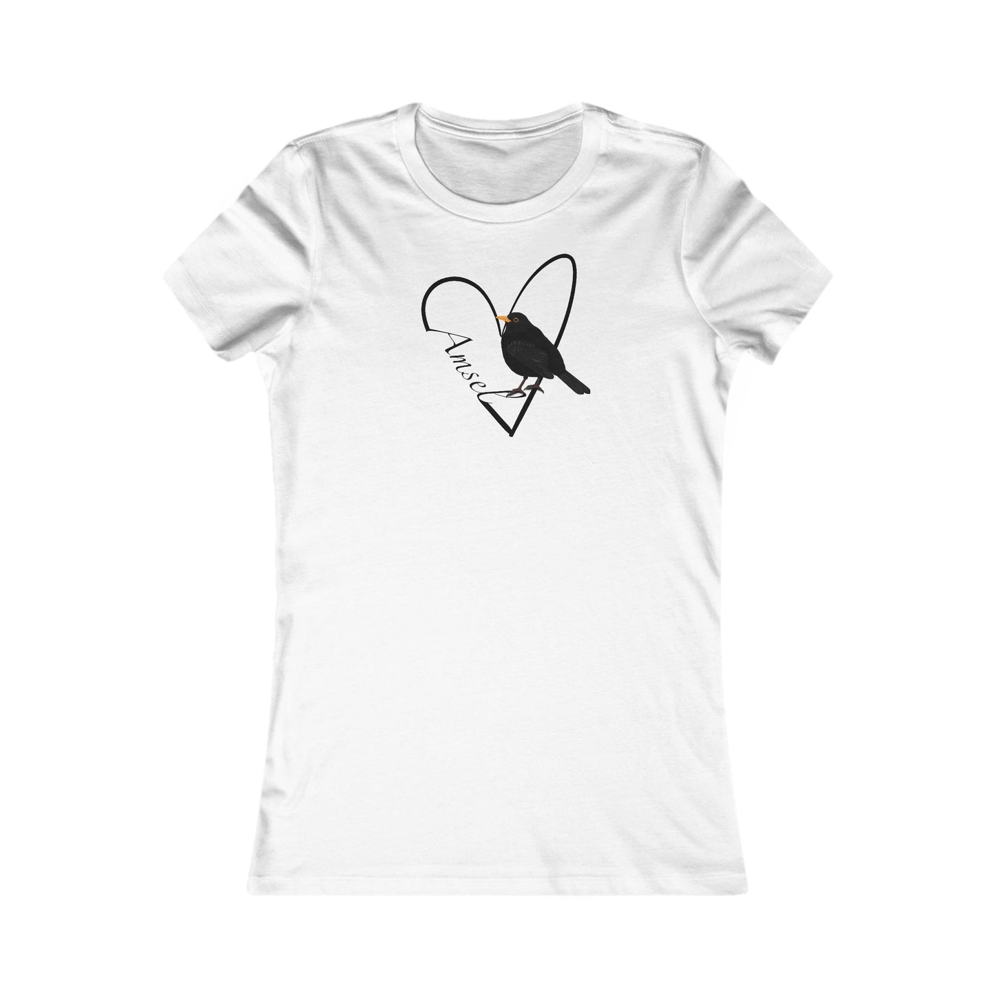 Amsel Frauen T-Shirt – Bird Graphic Tee, Watching