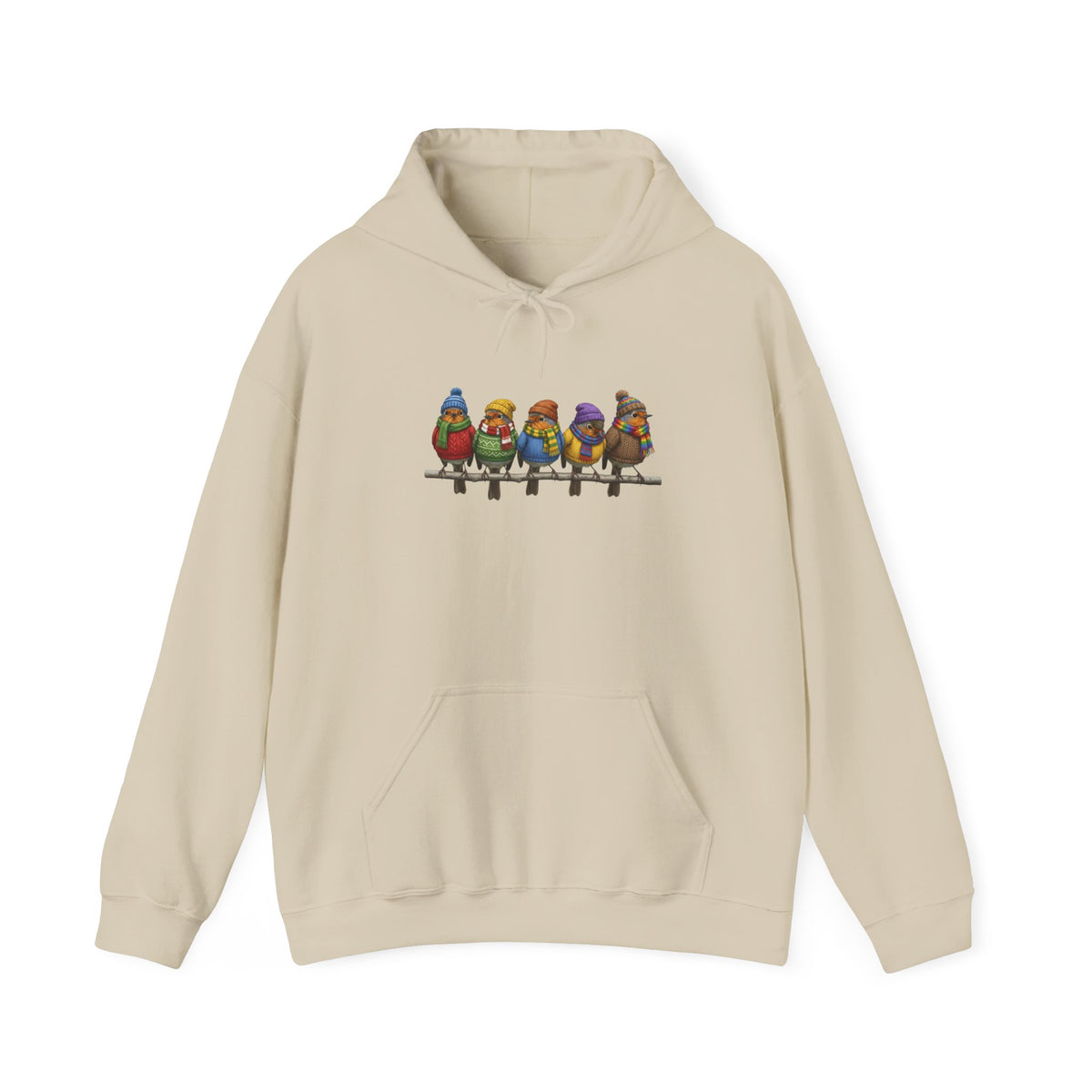 Rotkehlchen Kapuzenpullover in Black