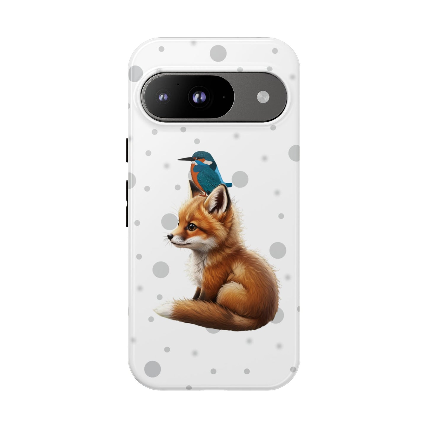 Eisvogel mit Fuchs iPhone & Google Pixel Tiermotiv Handyhülle - Tierisch guter Schutz