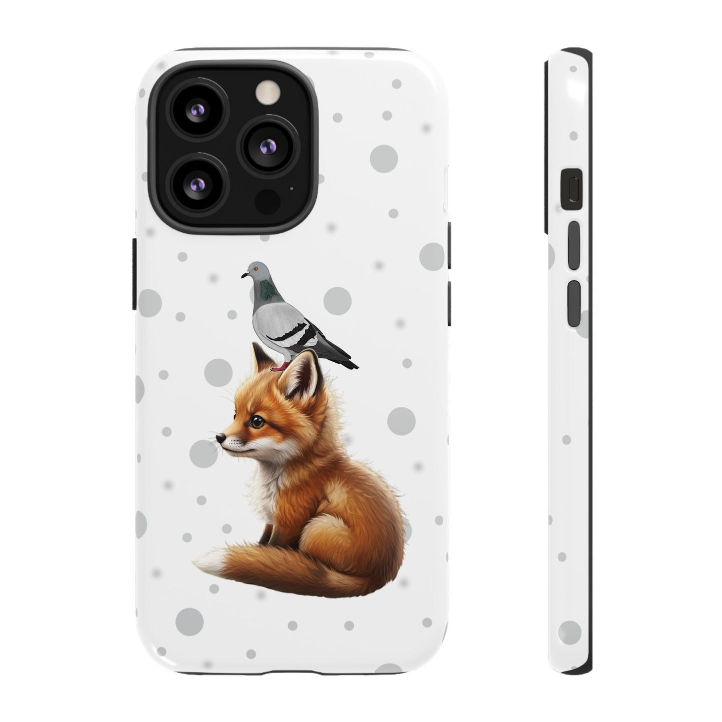 Taube mit Fuchs iPhone & Google Pixel Tiermotiv Handyhülle - Tierisch guter Schutz