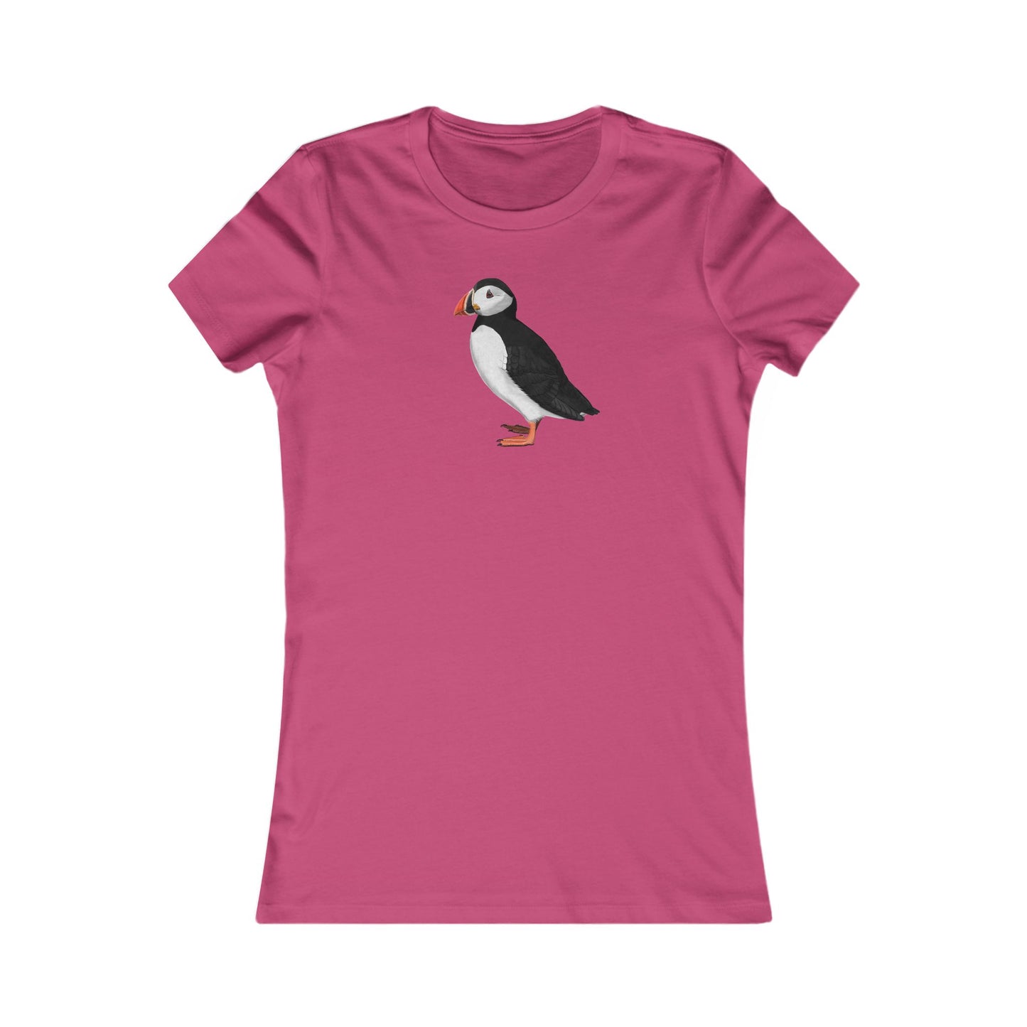 Papageitaucher Frauen T-Shirt mit Bird Graphic Tee Hintergrund
