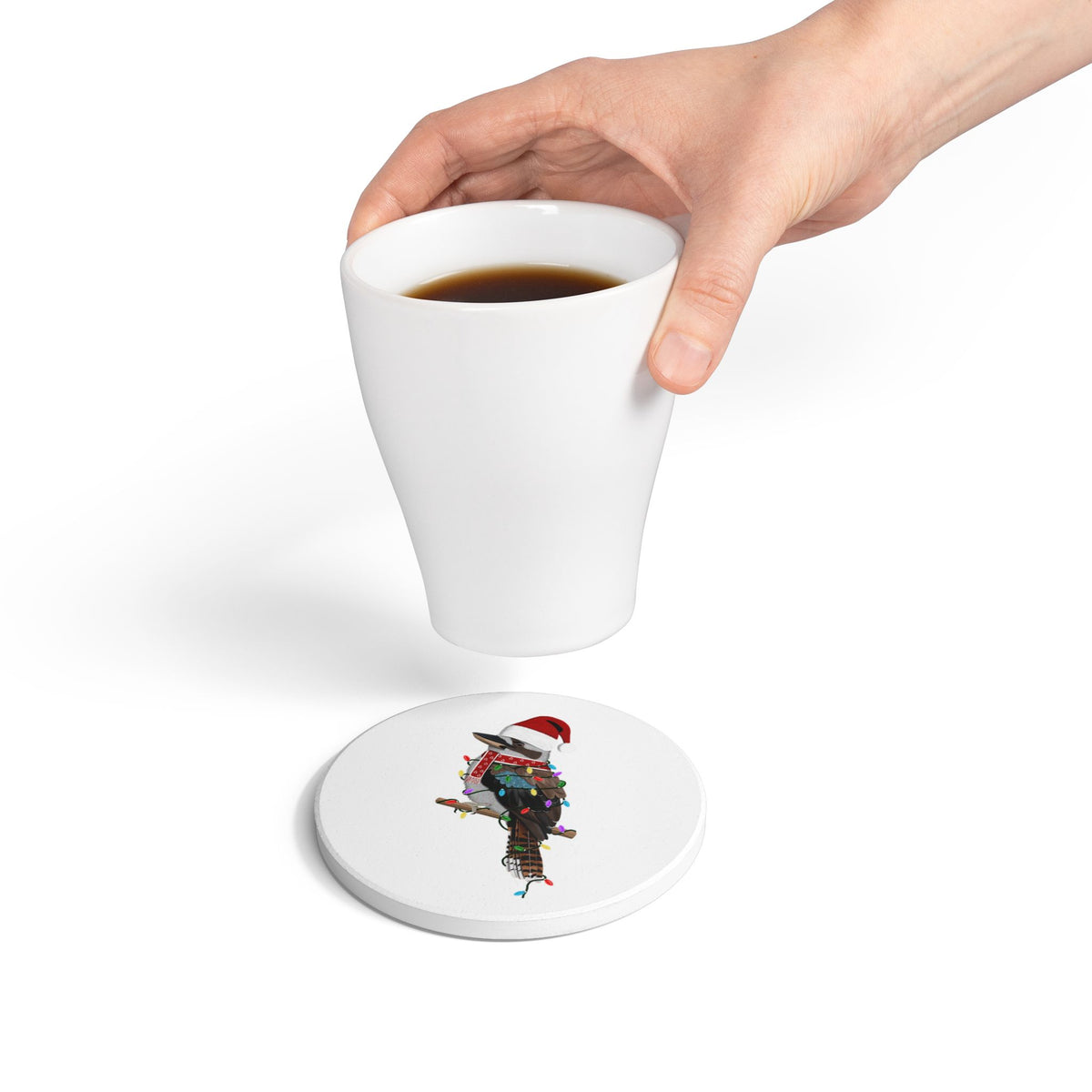 Keramik-Untersetzer Kookaburra als Keramik Untersetzer – bird design und ceramic coaster Stil