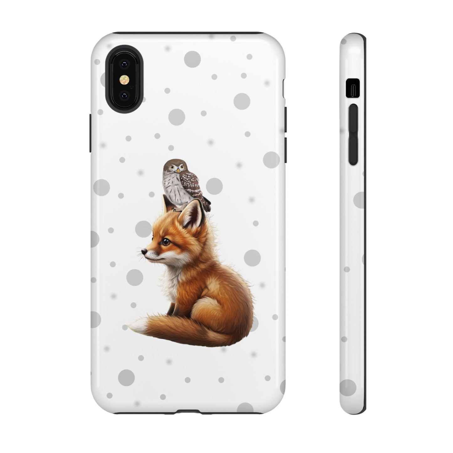 Eule mit Fuchs iPhone & Google Pixel Tiermotiv Handyhülle - Tierisch guter Schutz