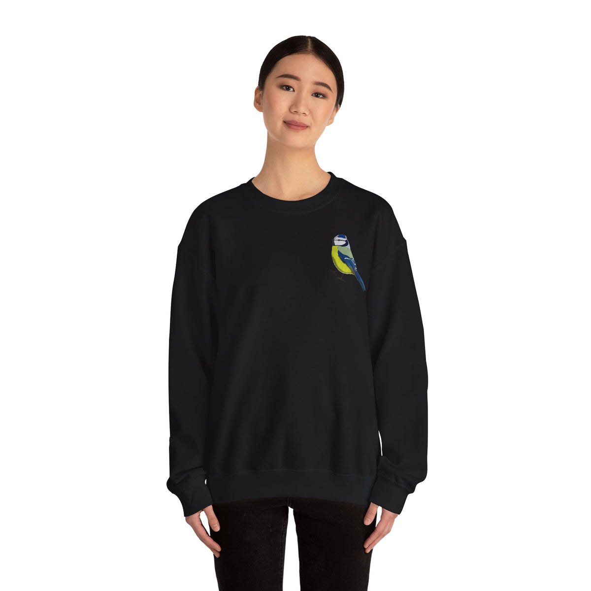 Blaumeise Vogel Sweatshirt für Naturfreunde und Vogelbeobachter – Animal Graphic Tee, Vogelmotiv