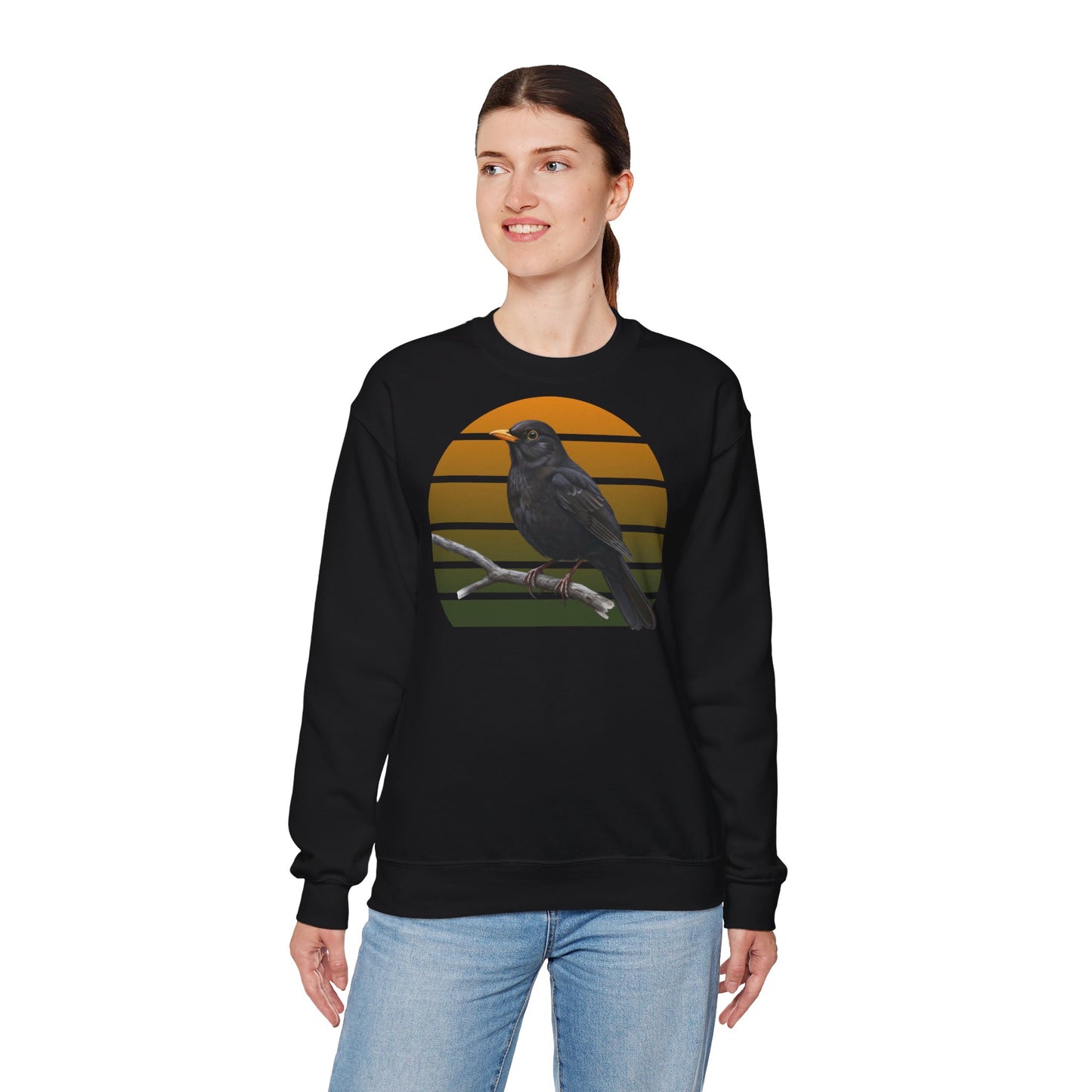 Amsel Sweatshirt | Unisex Vogel Pullover für Vogelfreunde & Vogelbeobachter