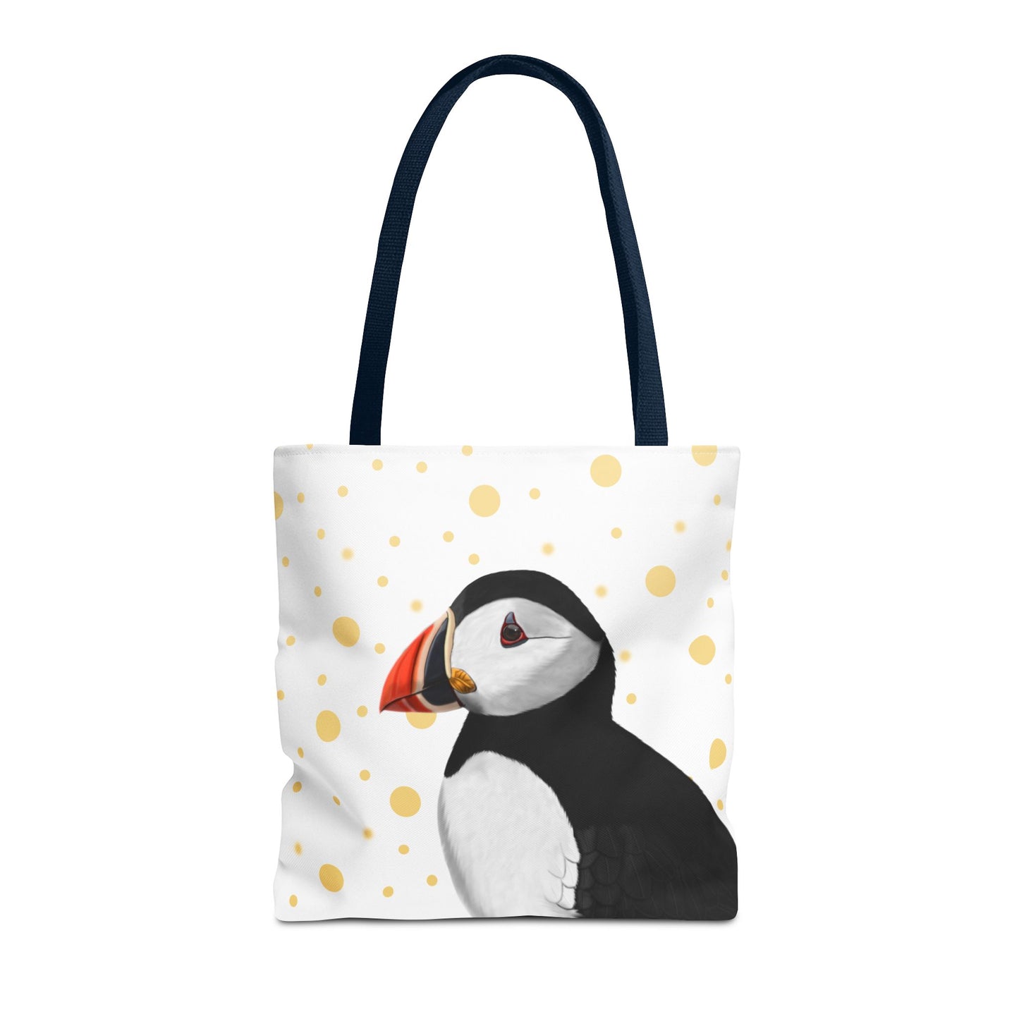 Papageitaucher Tragetasche mit Accessories Hintergrund