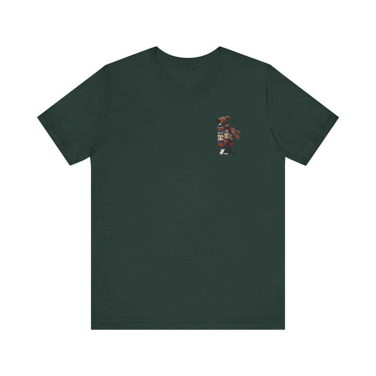 Pinugin in Strick T-Shirt – Weiches Premium Shirt mit Winterlichem Vogelmotiv für Vogelbeobachter – bird graphic tee, Vogel