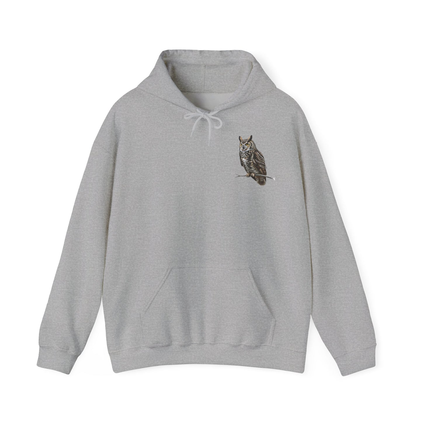 Uhu Hoodie - Vogel Kapuzenpullover für Vogelbeobachter & Naturliebhaber mit Vogelmotiv