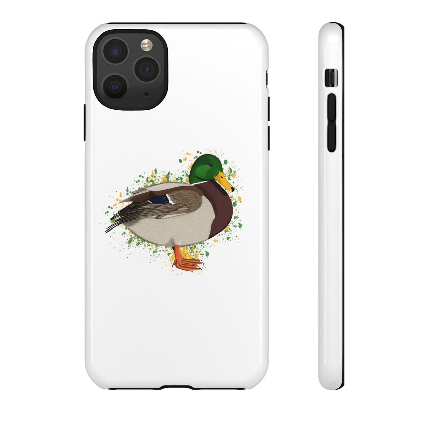Stockente Ente Vogel iPhone & Google Pixel Vogelmotiv Handyhülle Weiß
