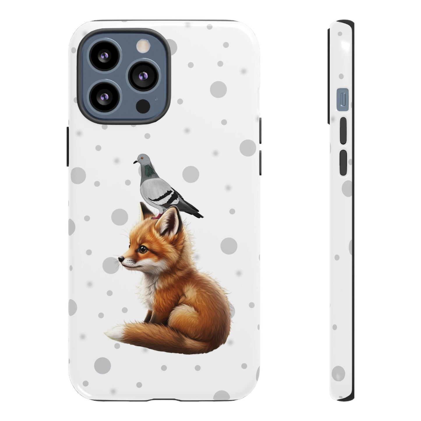 Taube mit Fuchs iPhone & Google Pixel Tiermotiv Handyhülle - Tierisch guter Schutz