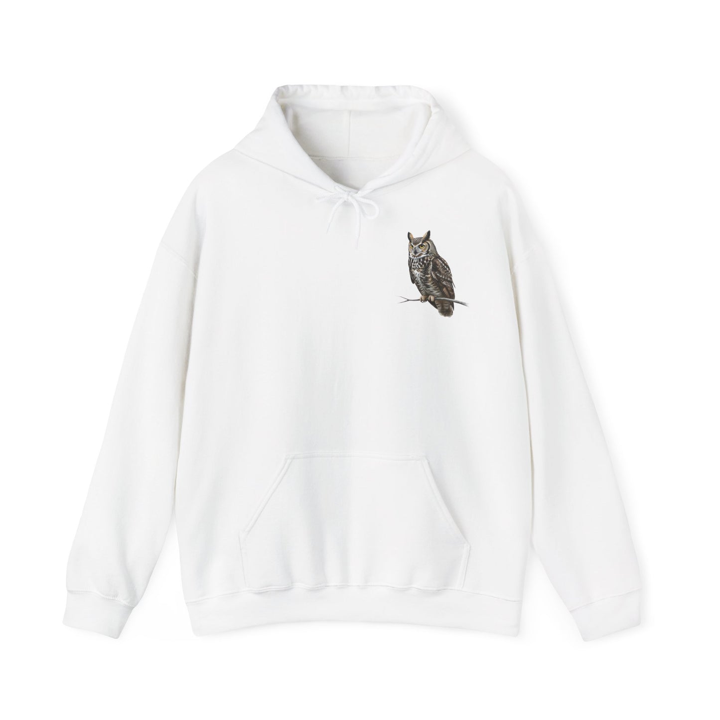 Uhu Hoodie - Vogel Kapuzenpullover für Vogelbeobachter & Naturliebhaber mit Vogelmotiv