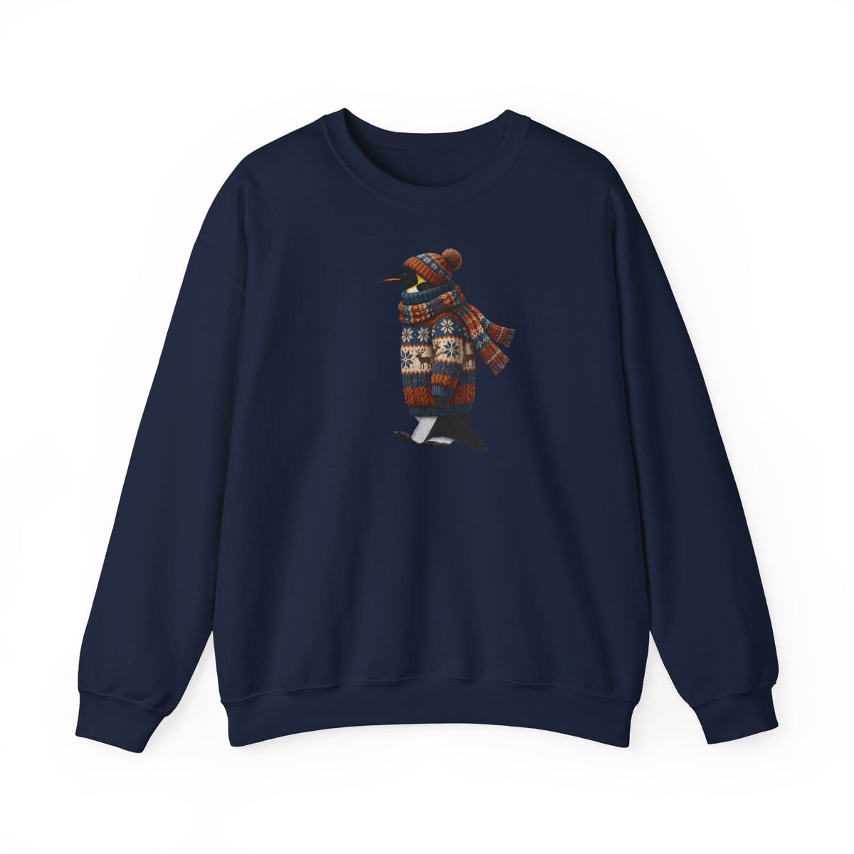 Pinguin Sweatshirt Vogelmotiv – Animal Graphic Tee, Casual Everyday Wear