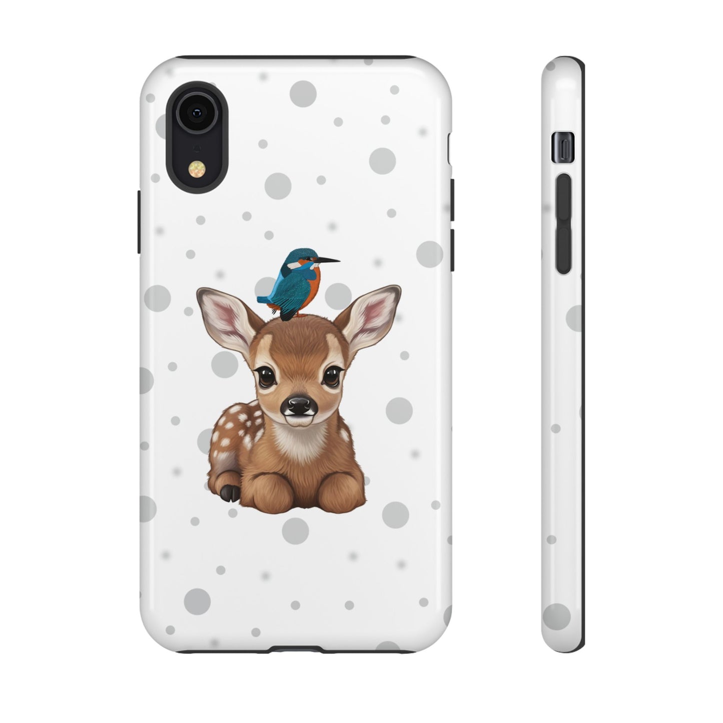 Eisvogel mit Rehkitz iPhone & Google Pixel Tiermotiv Handyhülle - Tierisch guter Schutz
