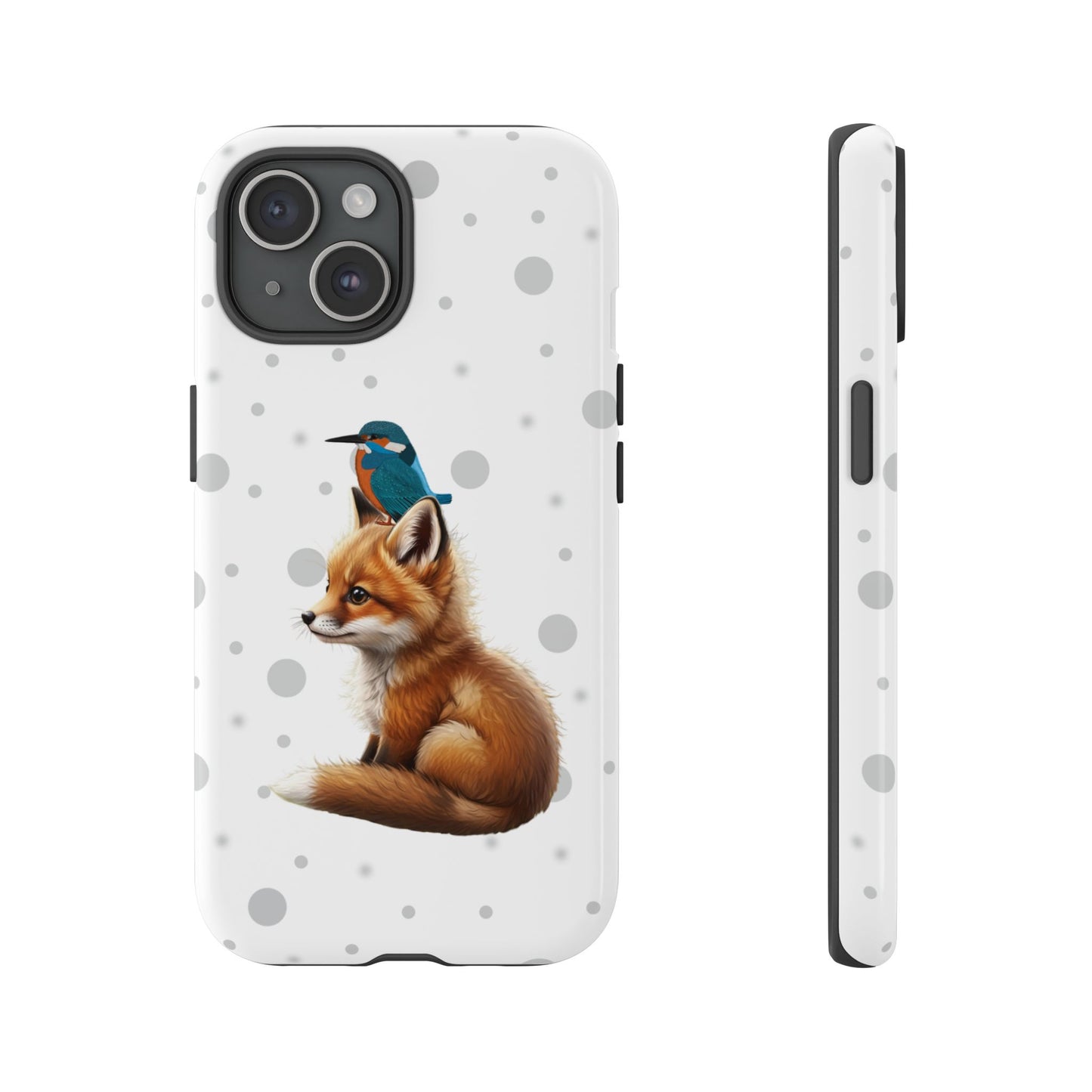 Eisvogel mit Fuchs iPhone & Google Pixel Tiermotiv Handyhülle - Tierisch guter Schutz
