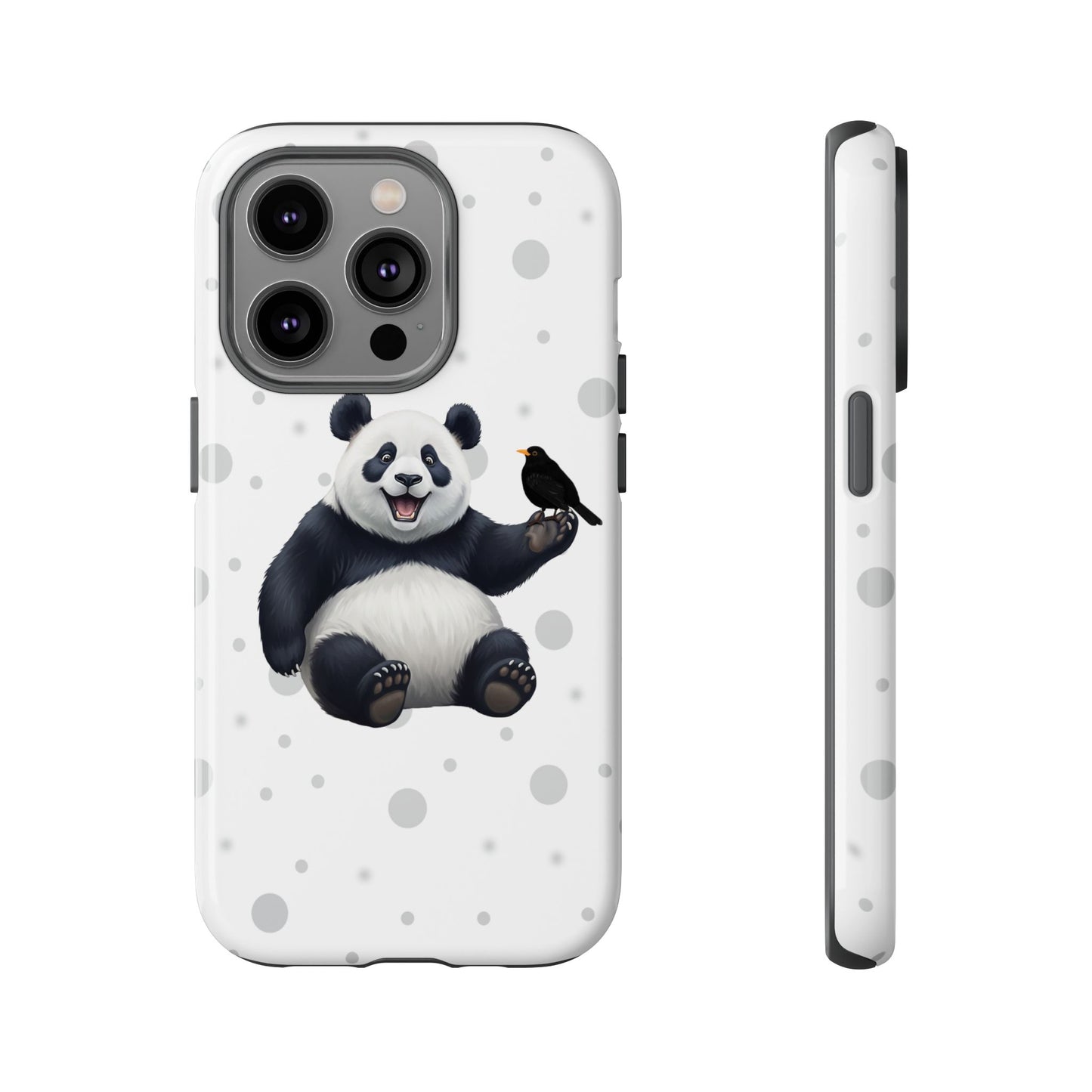 Amsel mit Panda iPhone & Google Pixel Tiermotiv Handyhülle - Tierisch guter Schutz