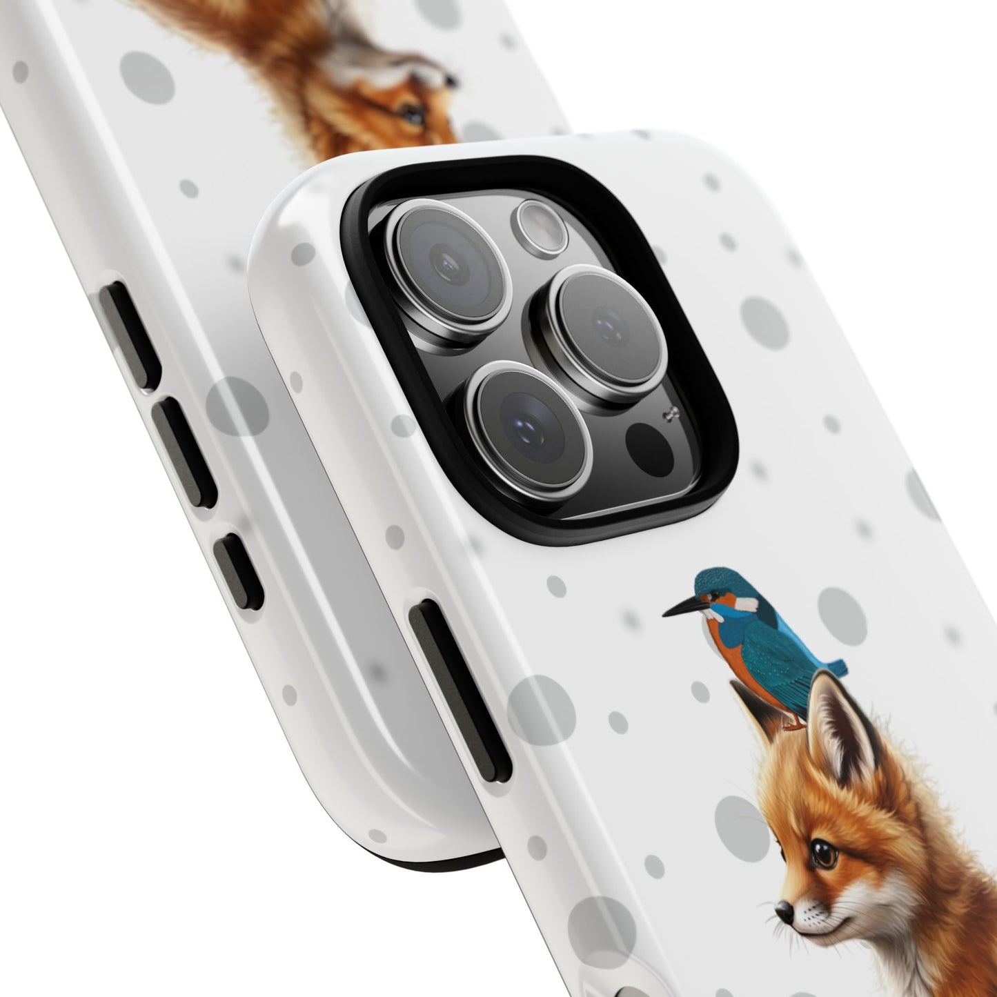 Eisvogel mit Fuchs iPhone & Google Pixel Tiermotiv Handyhülle - Tierisch guter Schutz