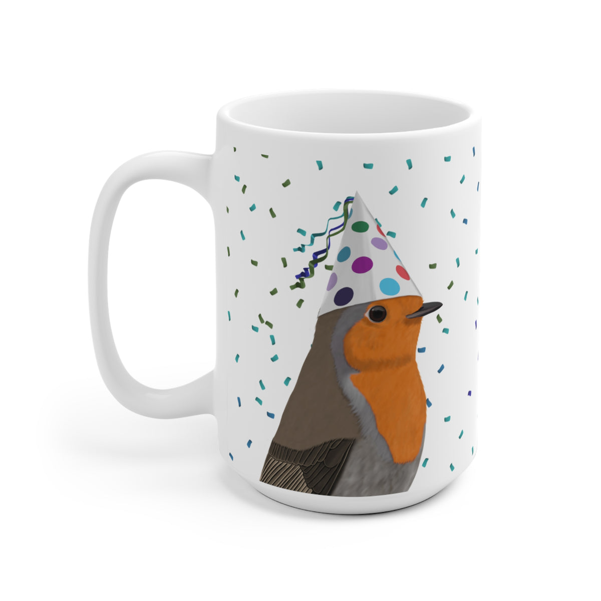 Rotkehlchen Tasse – 11 oz, 11oz