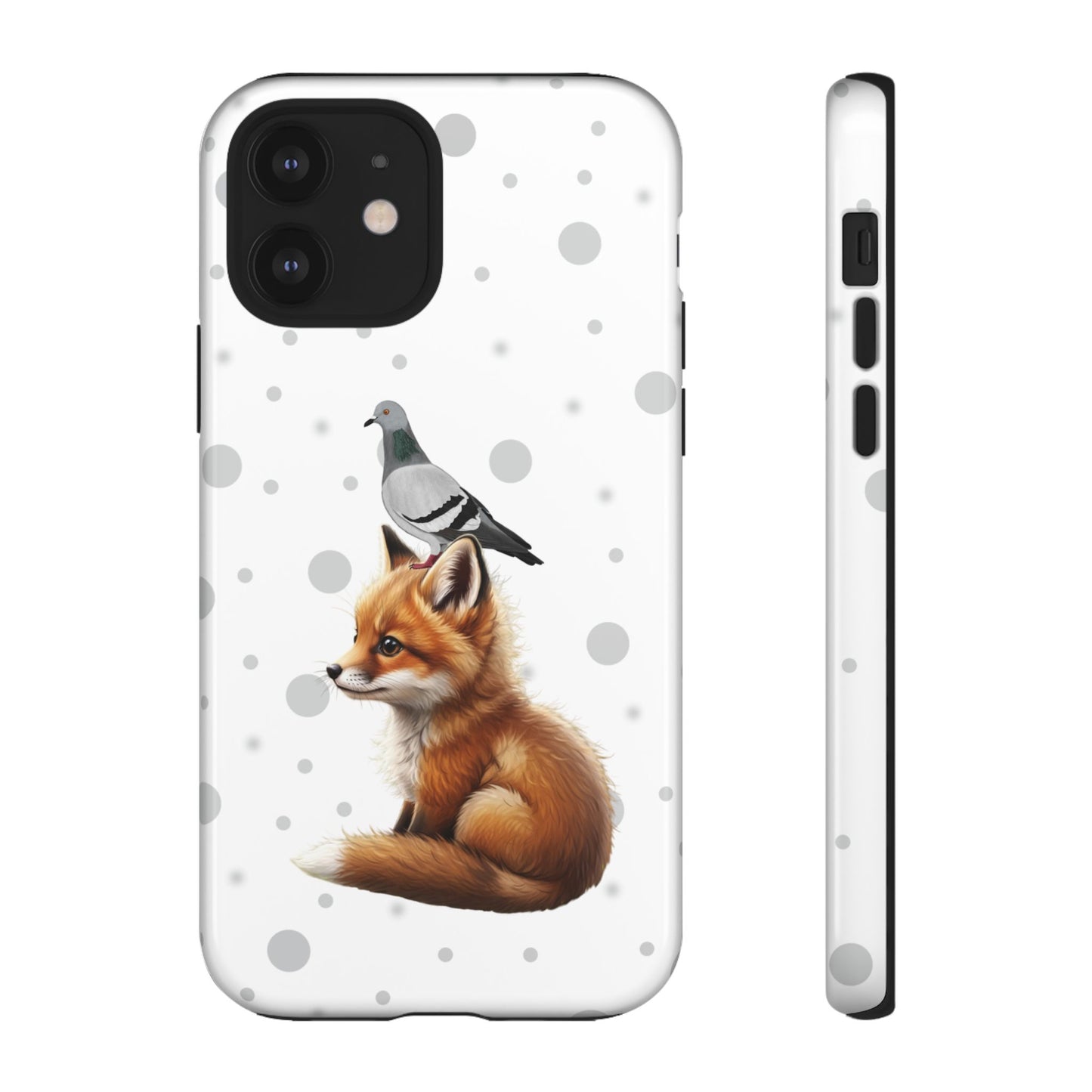 Taube mit Fuchs iPhone & Google Pixel Tiermotiv Handyhülle - Tierisch guter Schutz