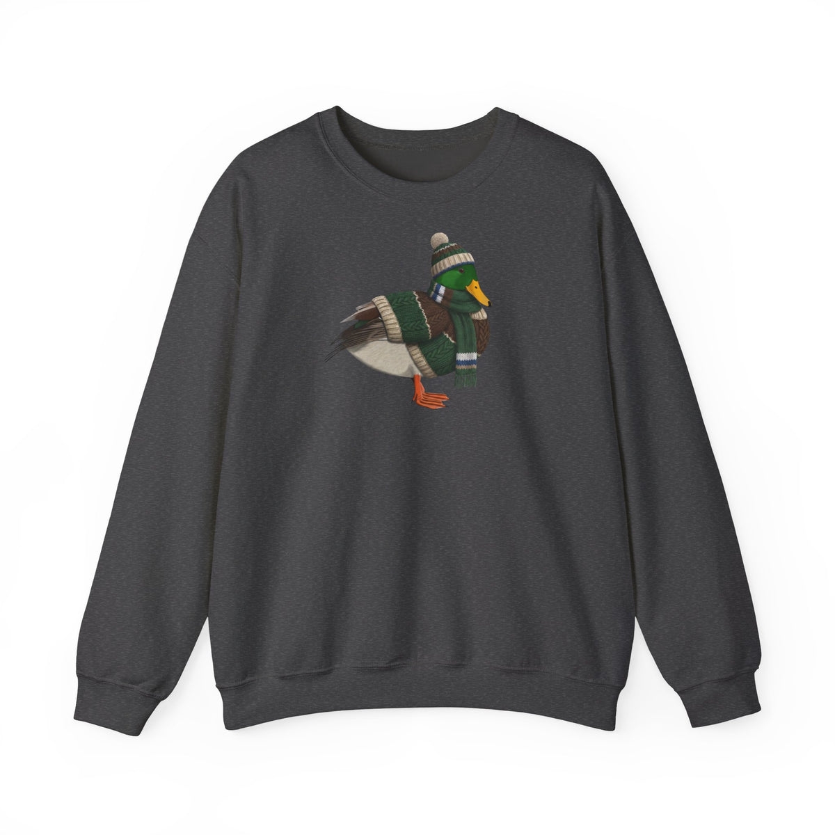 Ente in Strick Sweatshirt Vogelmotiv mit Animal Graphic Tee Hintergrund