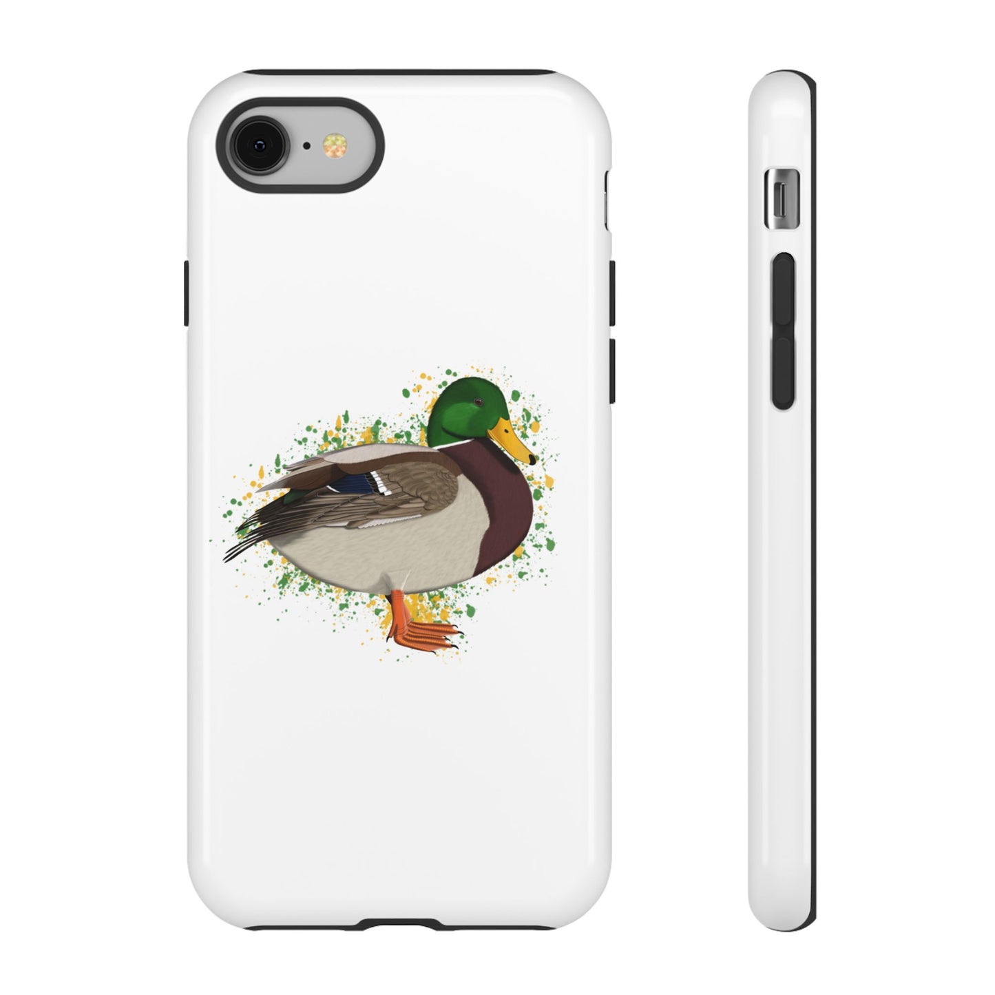 Stockente Ente Vogel iPhone & Google Pixel Vogelmotiv Handyhülle Weiß