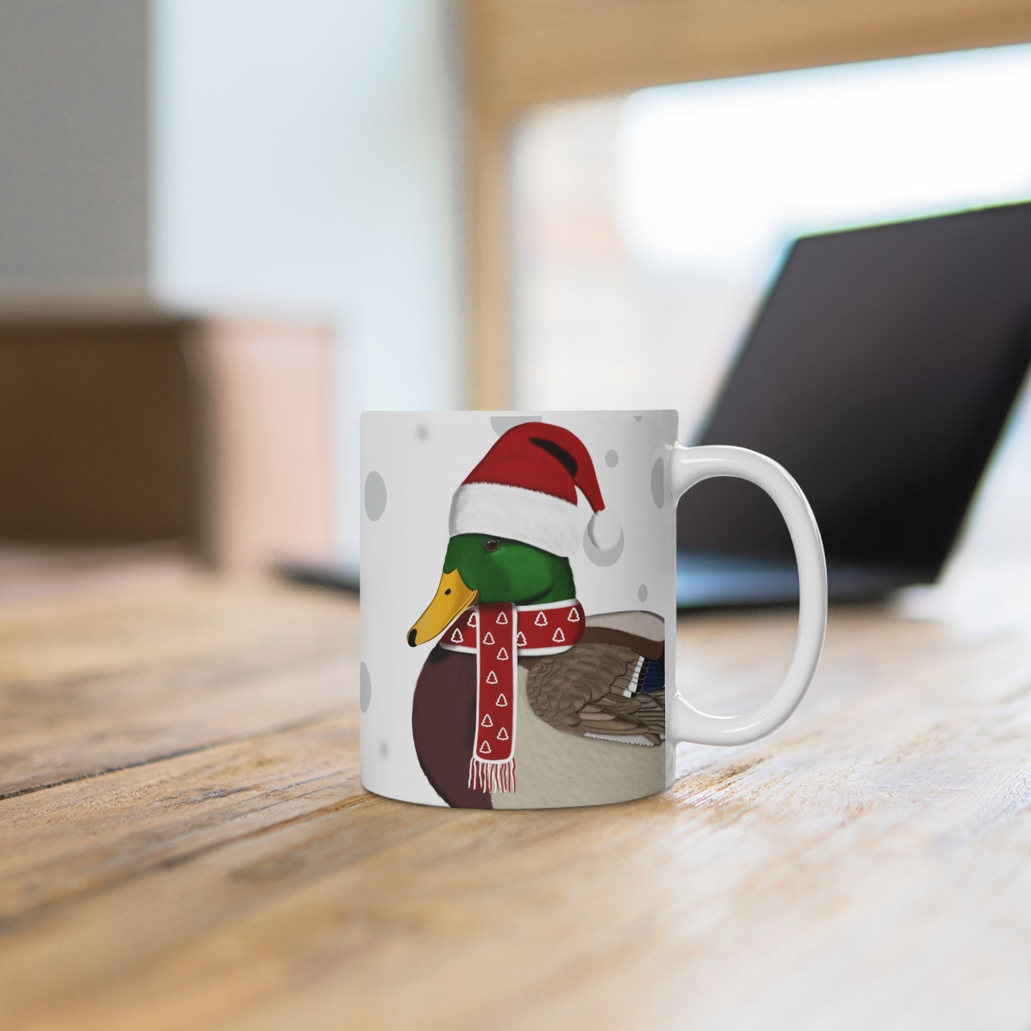 Ente als Weihnachtsmann Vogel Tasse – 11 oz,