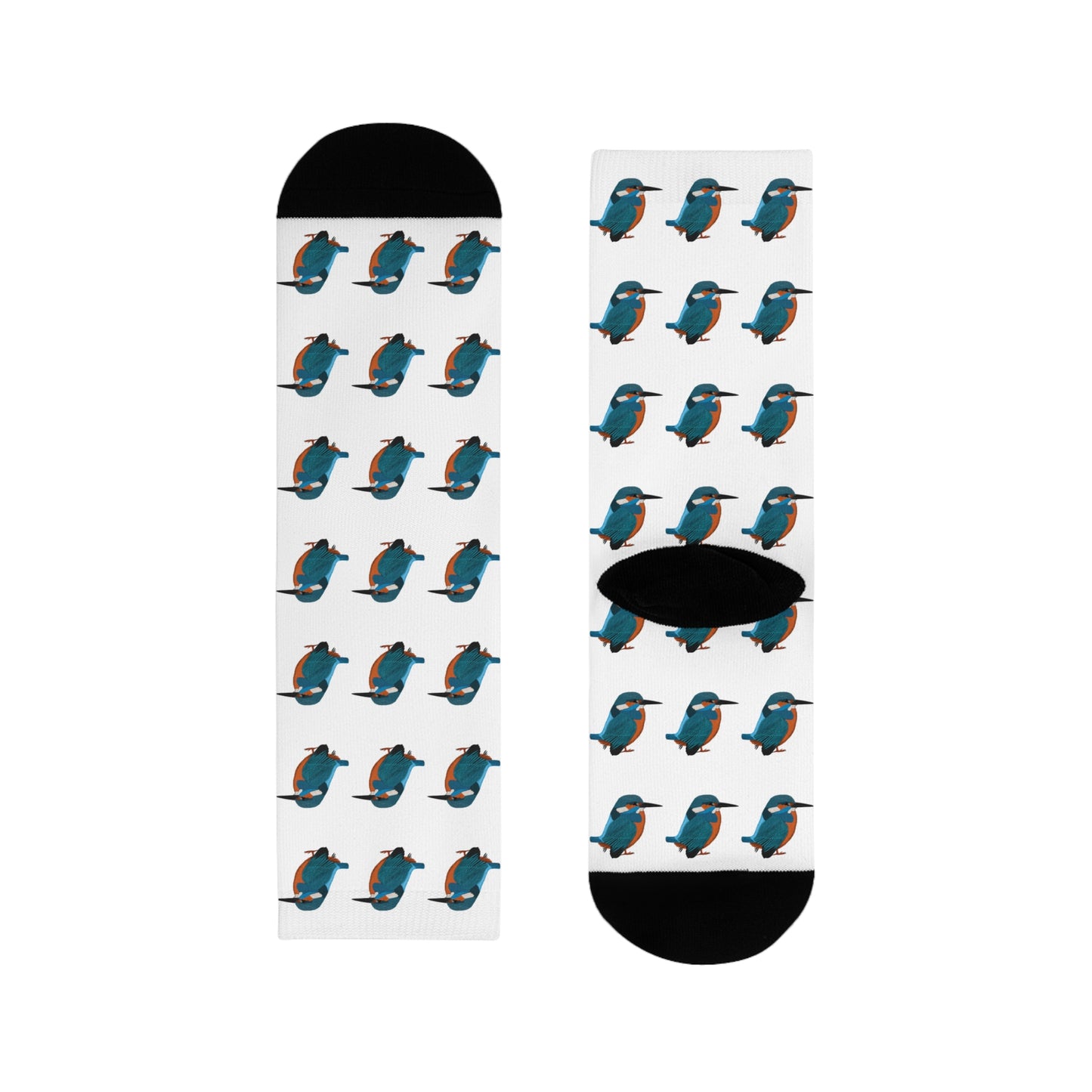 Eisvogel Vogel Socken für Vogelfreunde & Vogelbeobachter Weiß