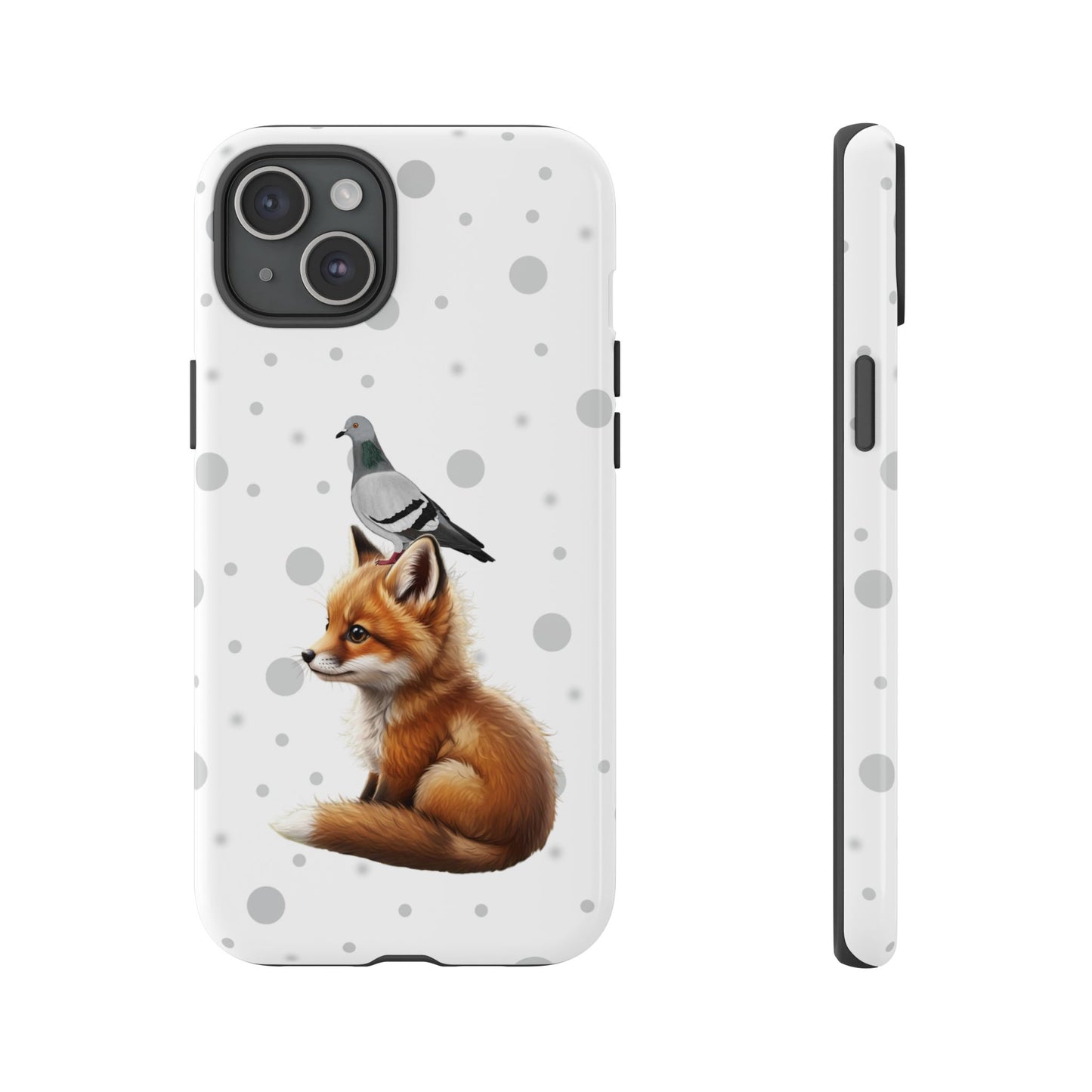 Taube mit Fuchs iPhone & Google Pixel Tiermotiv Handyhülle - Tierisch guter Schutz