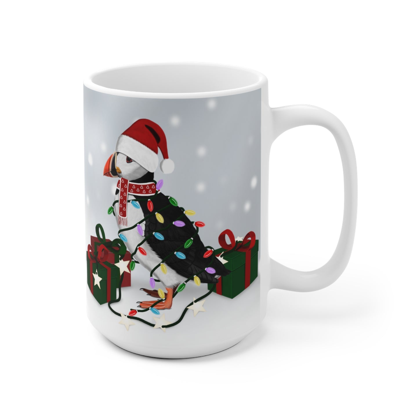 Papageitaucher Tasse mit 11 oz Hintergrund