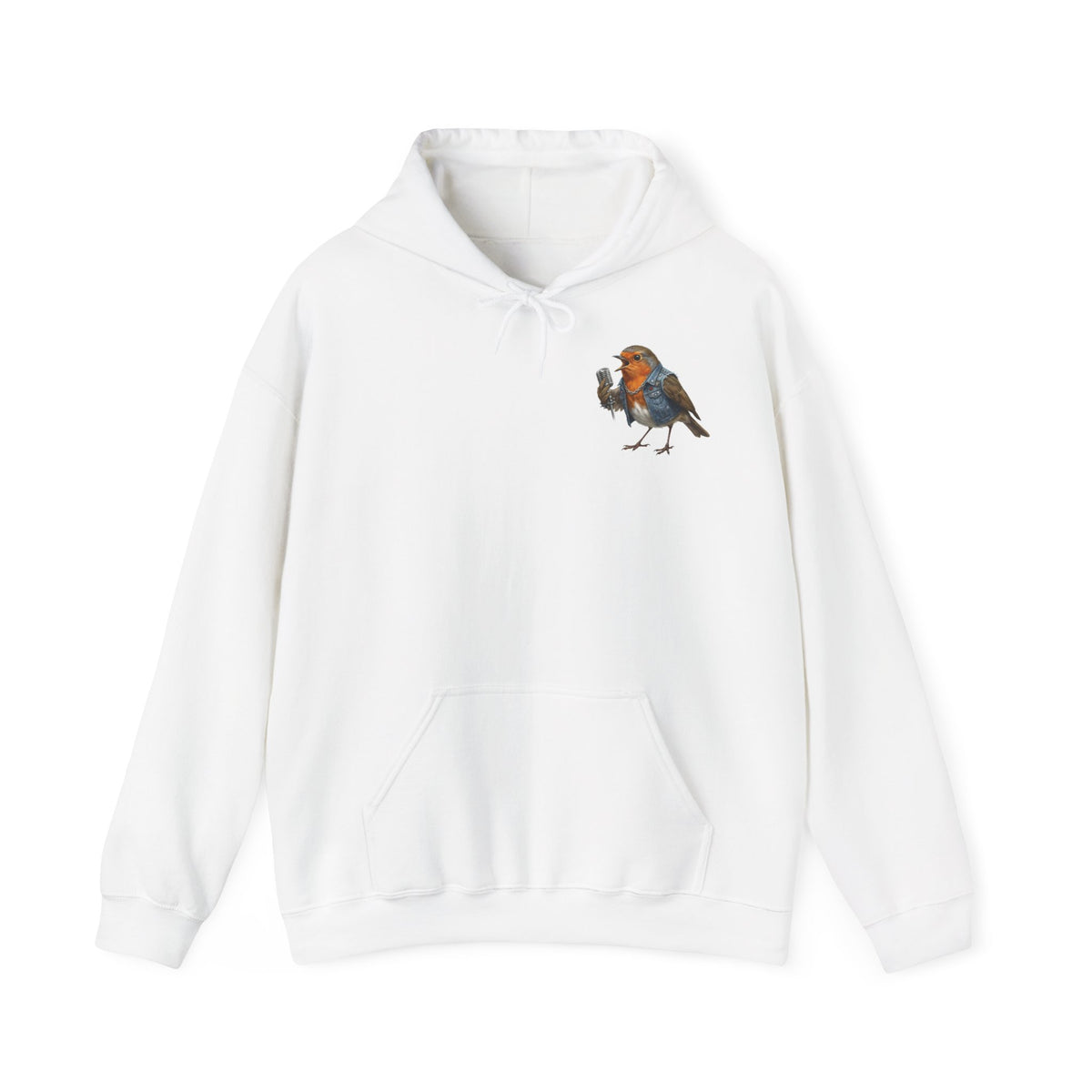 Rotkehlchen Kapuzenpullover mit artistic apparel Hintergrund