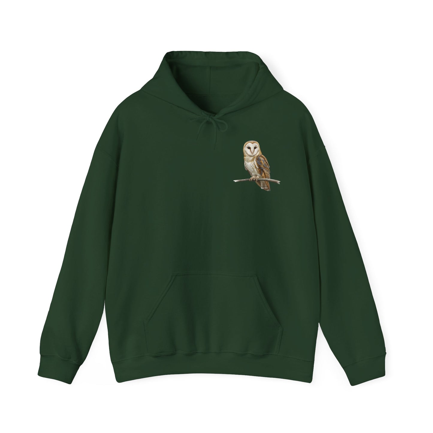 Schleiereule Hoodie - Vogel Kapuzenpullover für Vogelbeobachter & Naturliebhaber mit Vogelmotiv