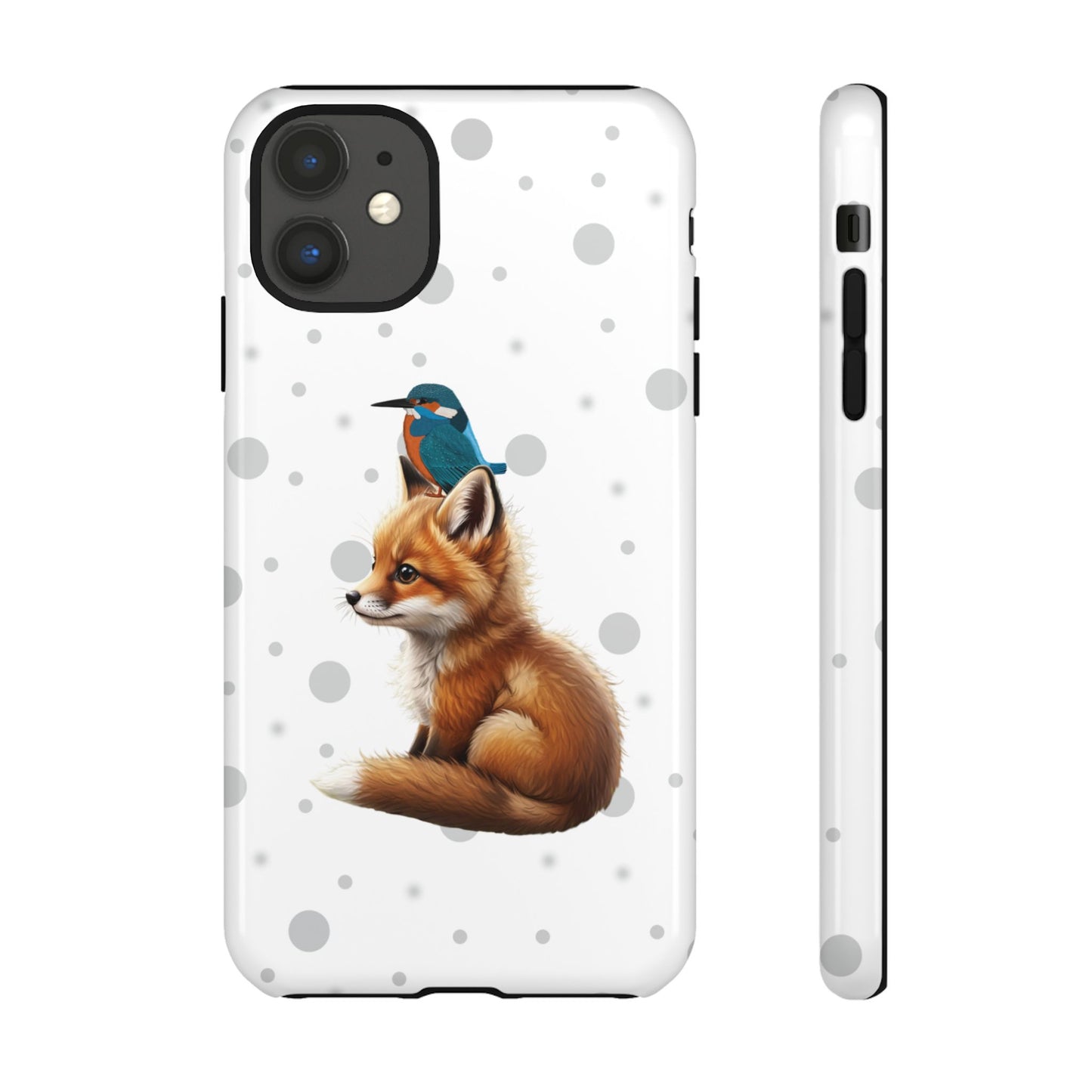 Eisvogel mit Fuchs iPhone & Google Pixel Tiermotiv Handyhülle - Tierisch guter Schutz